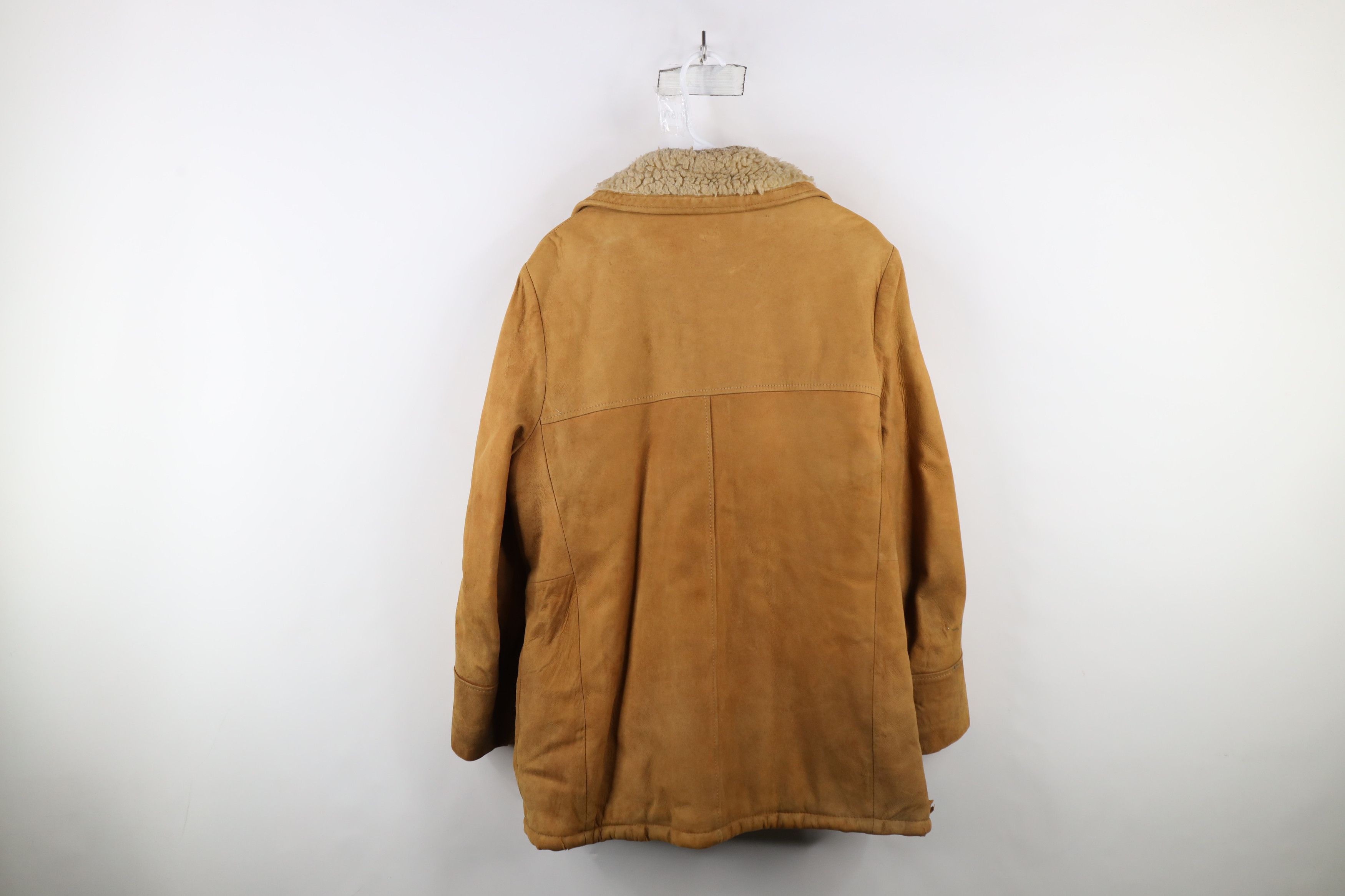 Vintage Vintage 60s Streetwear Leather Shearling Marlboro Man Jacket Size US L / EU 52-54 / 3 - 14 Thumbnail