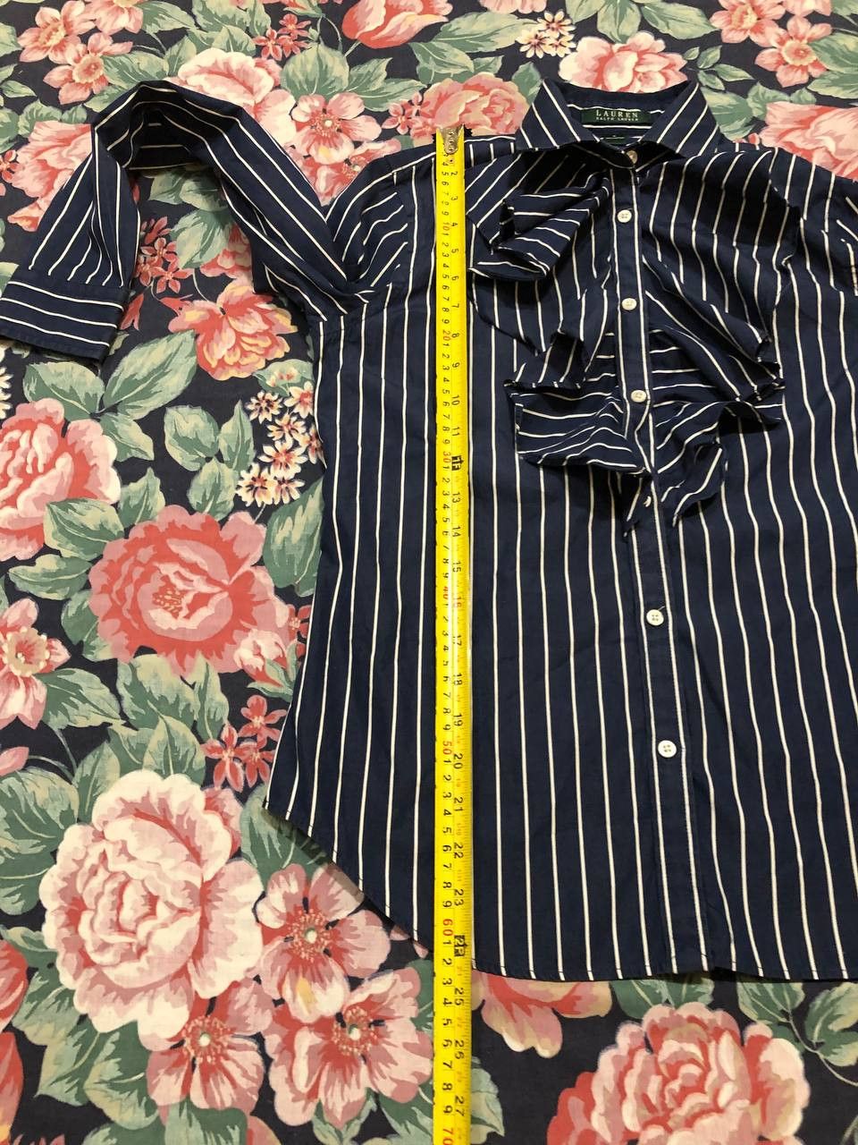 Lauren Ralph Lauren striped print blue Shirt Y2K Lauren Ralph Lauren Vintage Size S / US 4 / IT 40 - 10 Thumbnail
