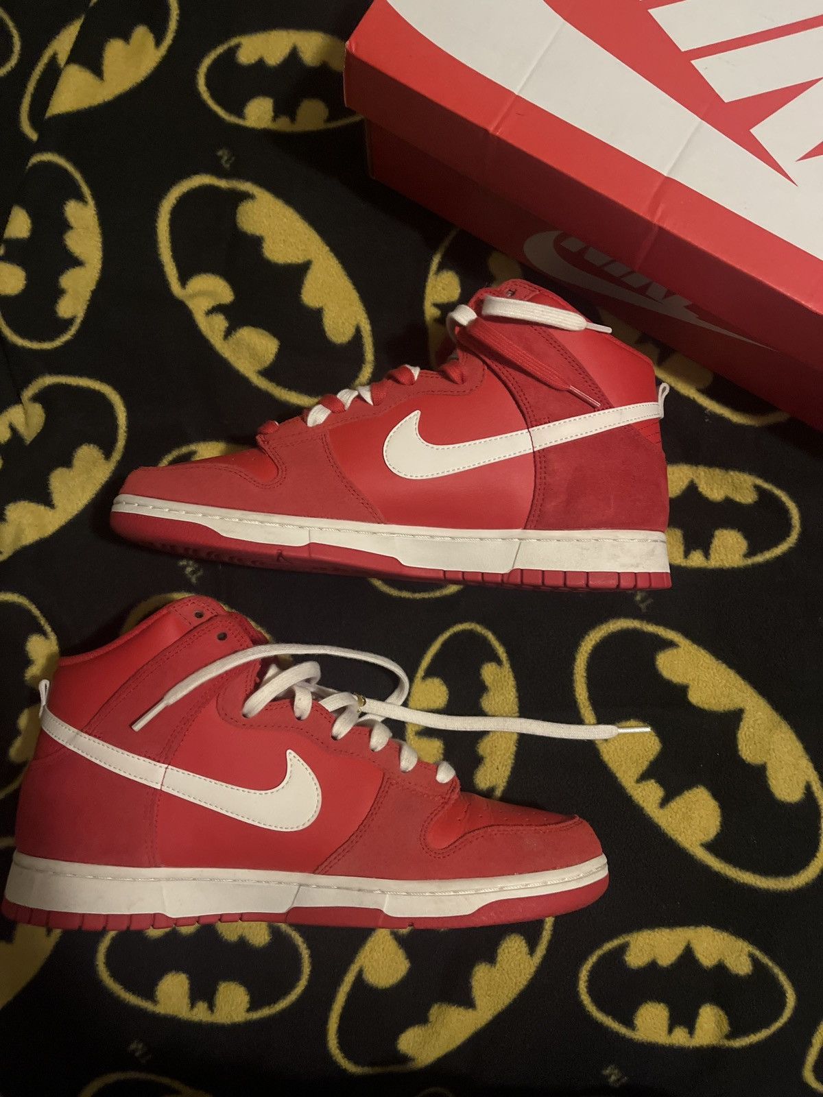Nike Nike Dunk High SE ‘First Use Pack -University Red’- Size US 12 / EU 45 - 4 Thumbnail