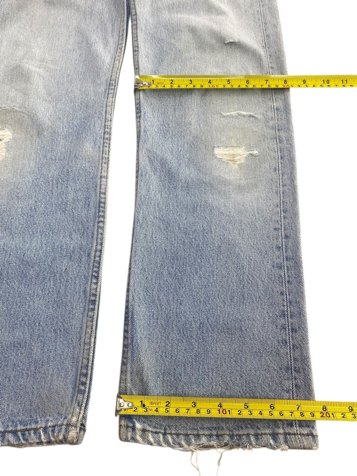 Levi's Vintage Levi’s Blue Acid Wash Style Ripped Jeans Size US 30 / EU 46 - 8 Thumbnail