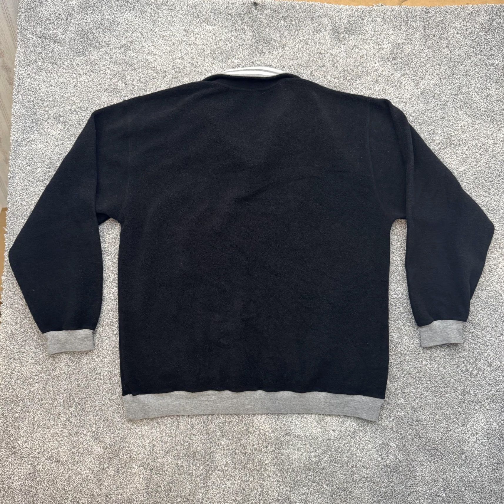 Champion Champion Sweater 2XL Black Gray Quarter Zip Fleece Athletic Casual Mens Size US XXL / EU 58 / 5 - 6 Thumbnail
