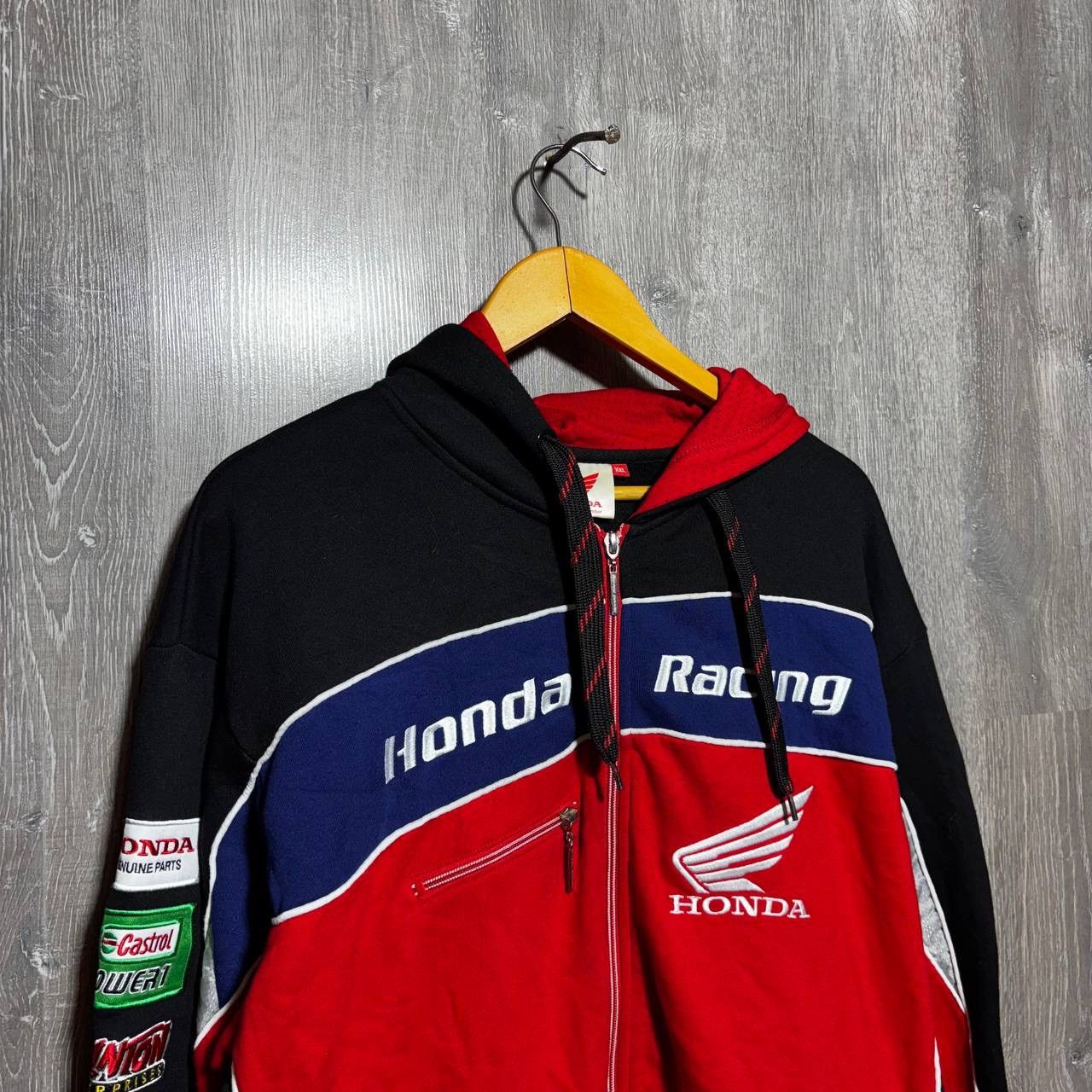 Honda Vintage Honda F1 Racing Zip Hoodie Jacket Rare Jacket Size US XL / EU 56 / 4 - 2 Thumbnail