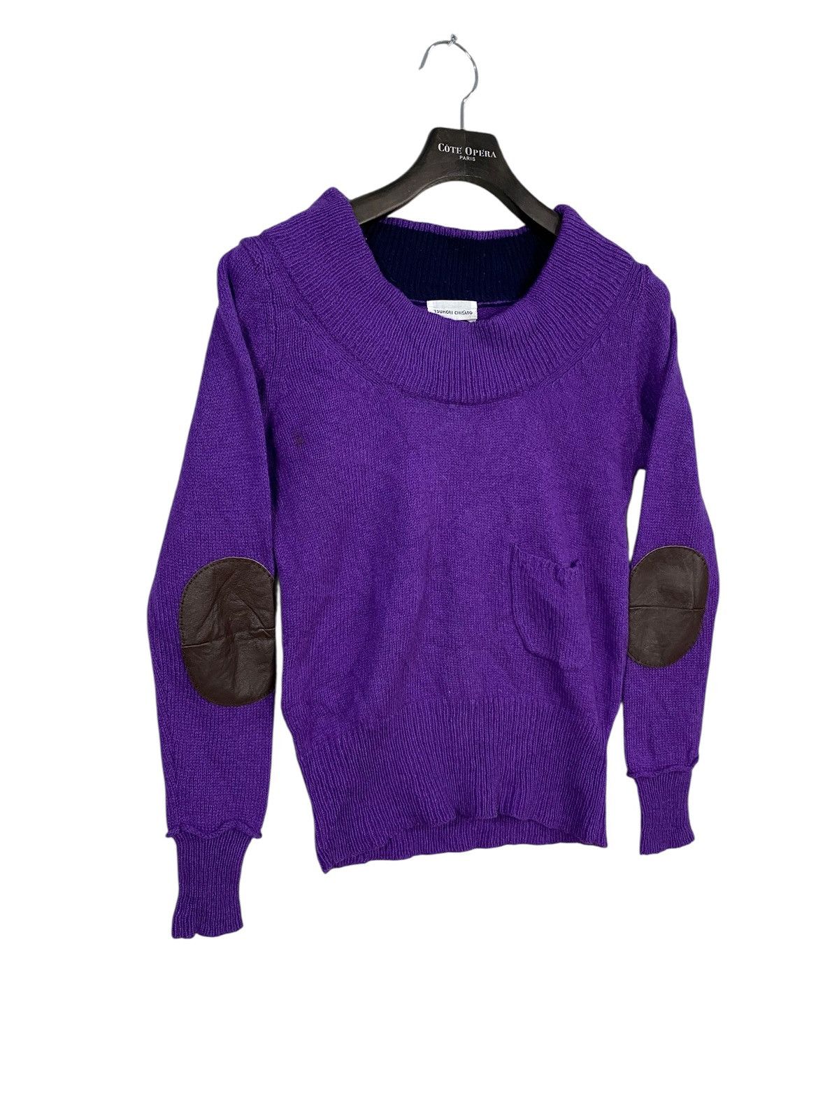 Tsumori Chisato Tsumori chisato knit wool sweater elbow patch single pocket Size US M / EU 48-50 / 2 - 2 Thumbnail