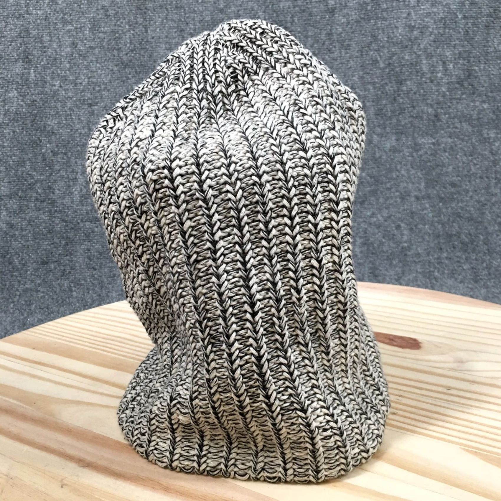 Vintage Love Your Melon Beanie Hat Adult Black Marled Knit Slouchy Cuffed Cap Womens Men? Size ONE SIZE - 5 Thumbnail