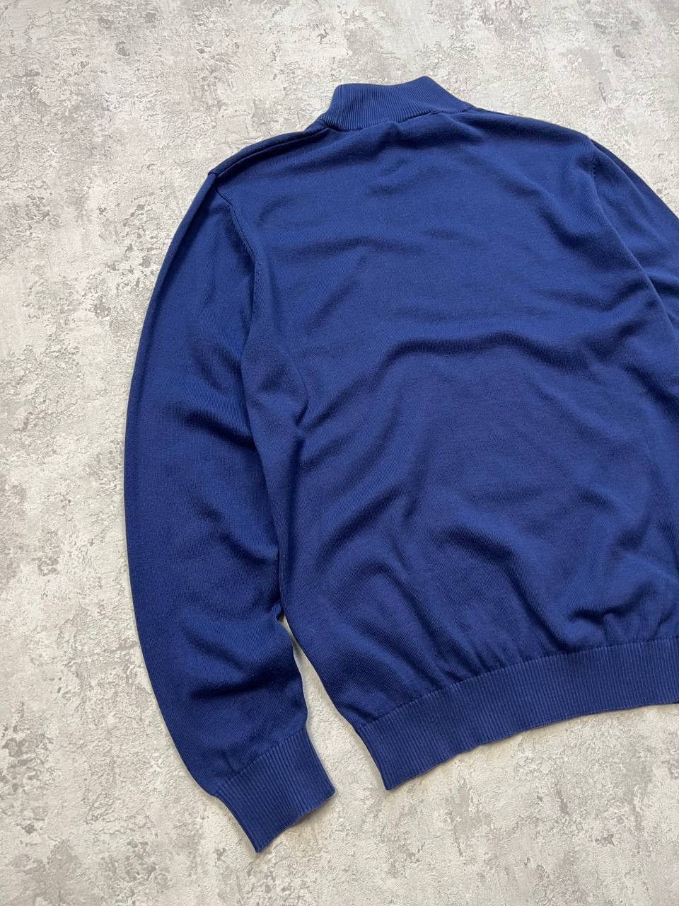 Lacoste Lacoste Blue Light Sweater Under The Neck Leather Logo Size US L / EU 52-54 / 3 - 9 Thumbnail
