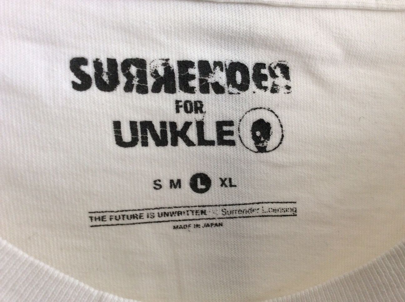 Band Tees Surrender x UNKLE James Lavelle. (Mo’Wax) Tee. Size L(2007) Size US L / EU 52-54 / 3 - 2 Thumbnail