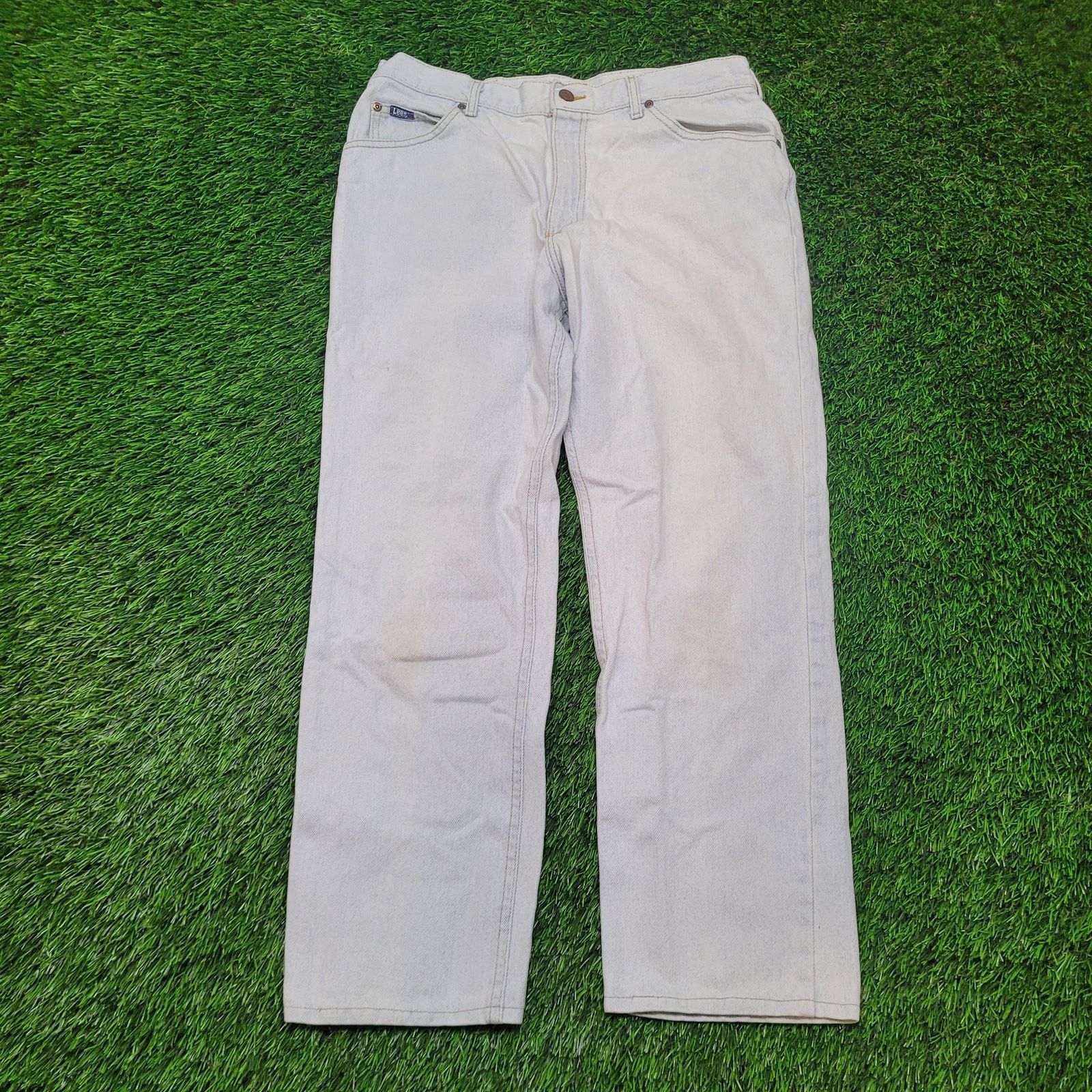 Lee VTG 90s Lee Jeans 34x28 Straight Leg Mid Rise Relaxed Fit Size US 34 / EU 50 - 1 Thumbnail