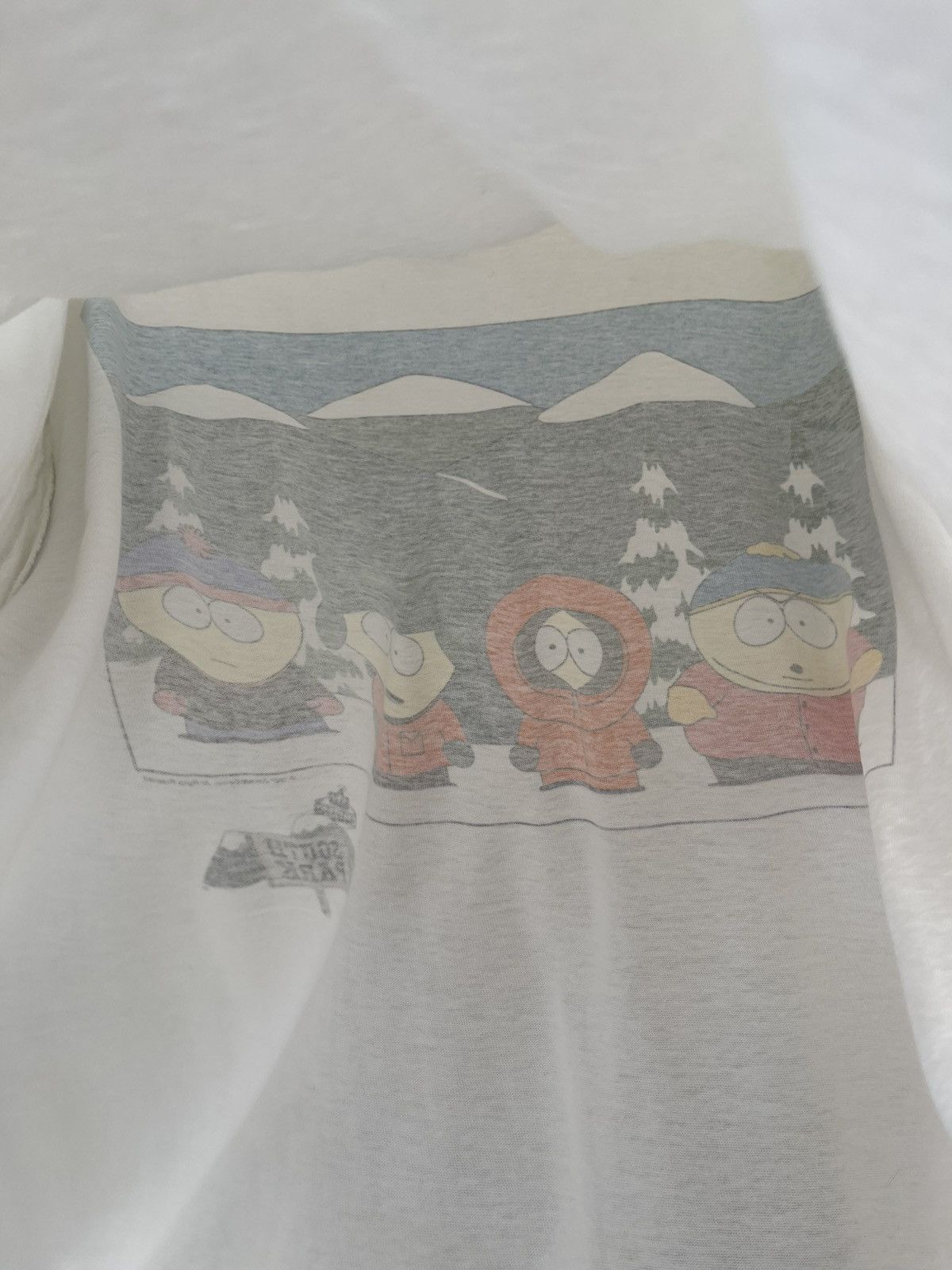 Vintage 1997 Vintage South Park Bus Stop Promotional Tee Size US XL / EU 56 / 4 - 11 Thumbnail