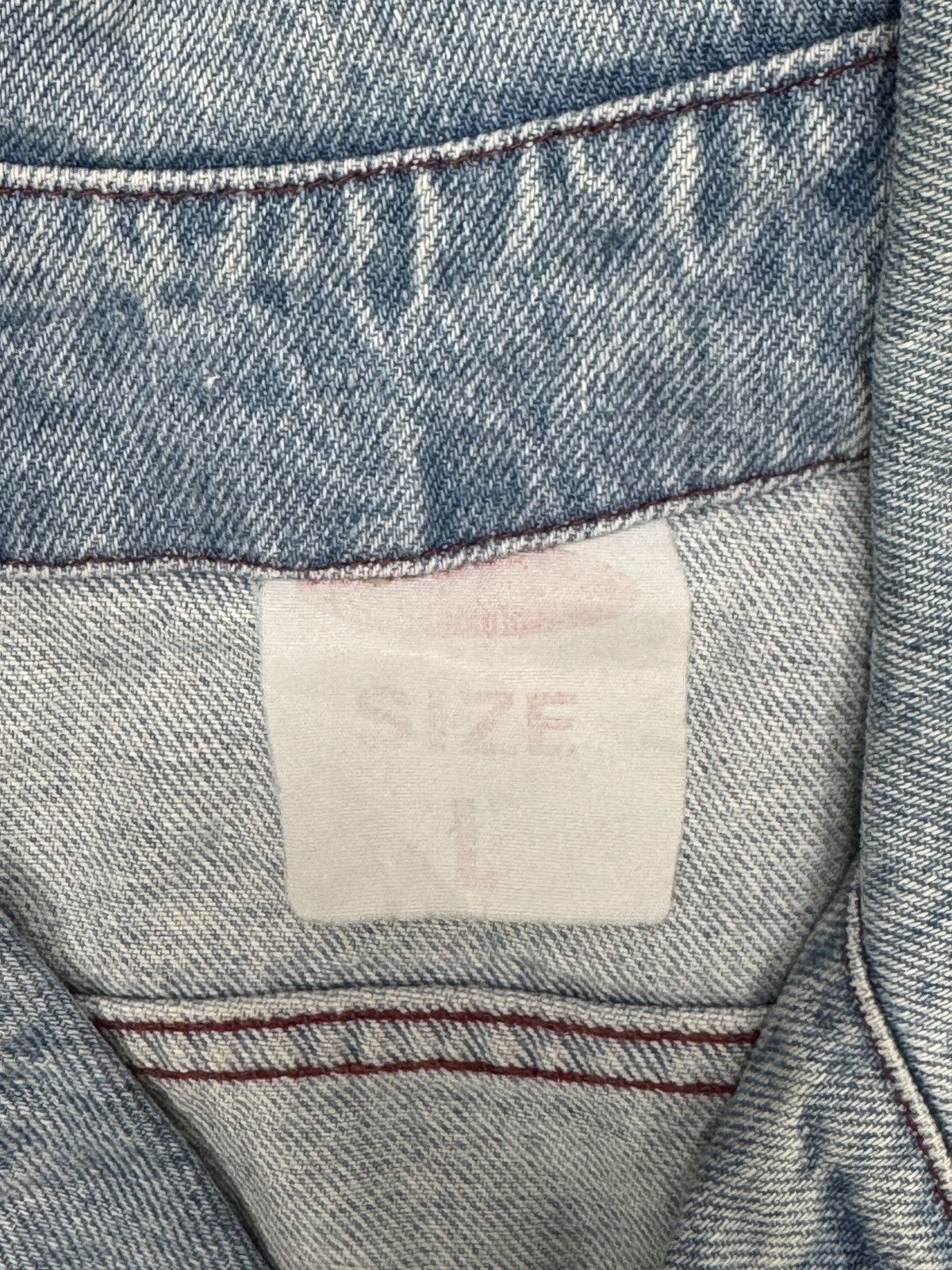 Other Vintage Italian Denim Jacket Rare Patchwork Details boxy cut Size US L / EU 52-54 / 3 - 2 Thumbnail