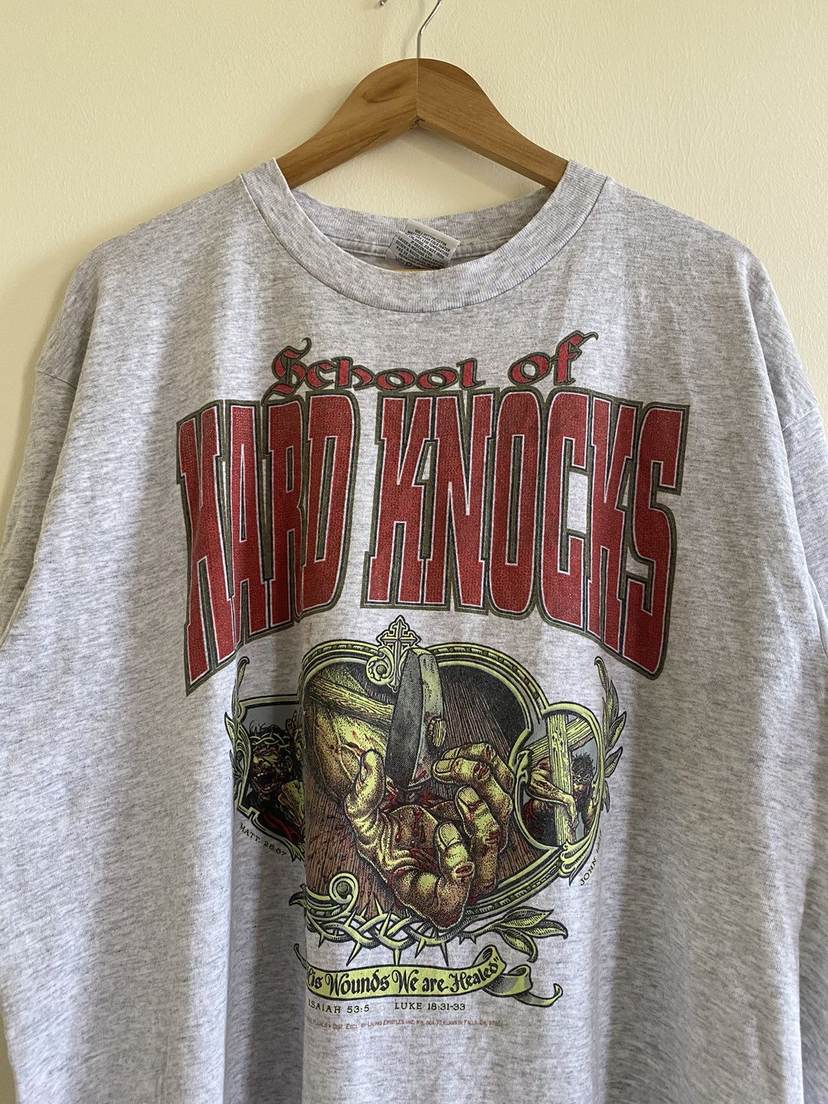 Other Vintage 90s SCHOOL OF HARD KNOCKS ( LIVING EPISTLES ) Size US XL / EU 56 / 4 - 1 Thumbnail