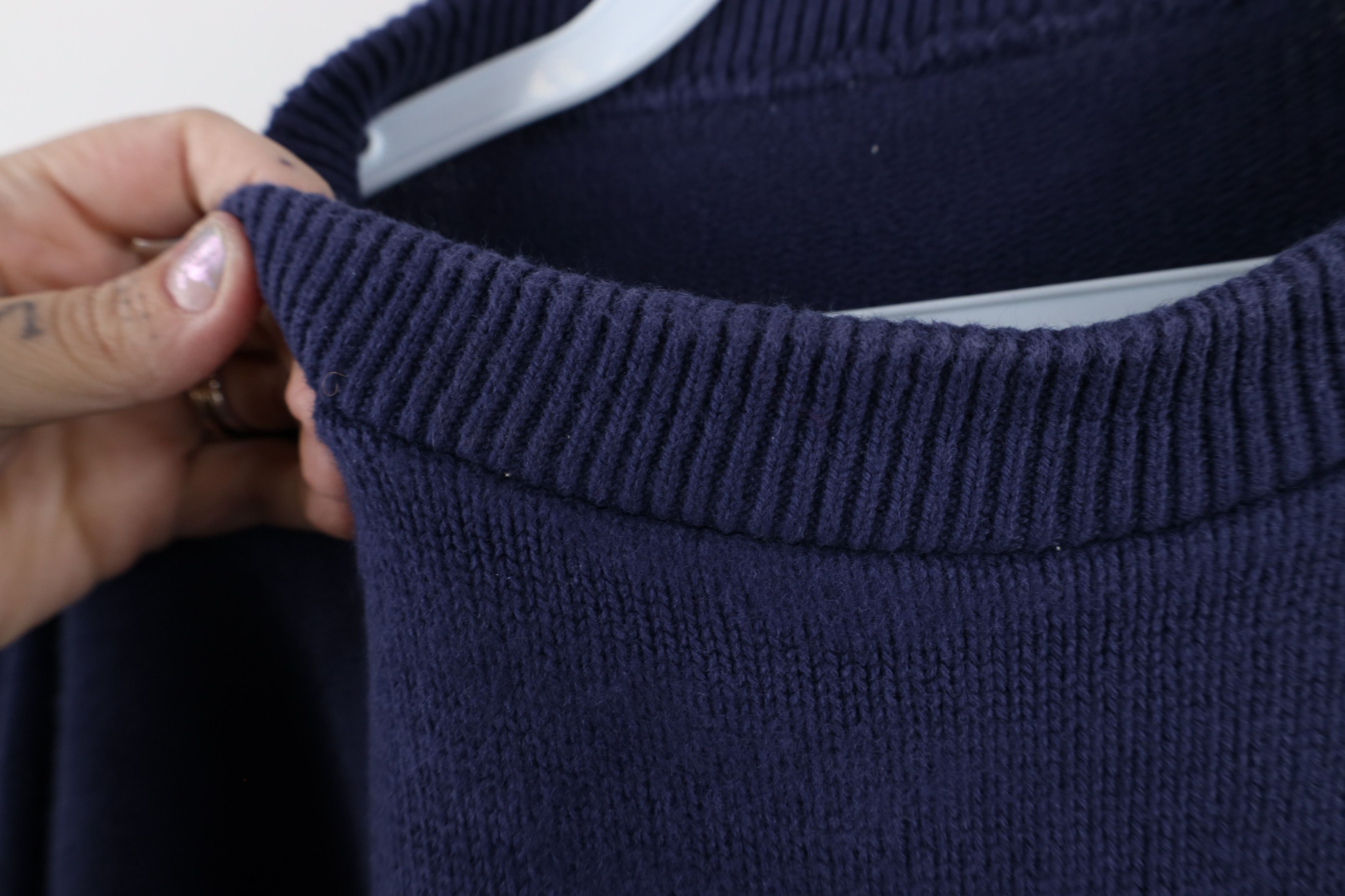 Vintage Vintage 90s Streetwear Cotton Knit Crewneck Sweater USA Size US XXL / EU 58 / 5 - 9 Thumbnail