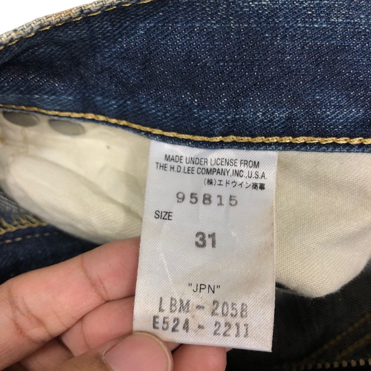 Japanese Brand 🔥VINTAGE DENIM LEE SELVEDGES RED LINE BIKER WEAR Size US 30 / EU 46 - 24 Thumbnail