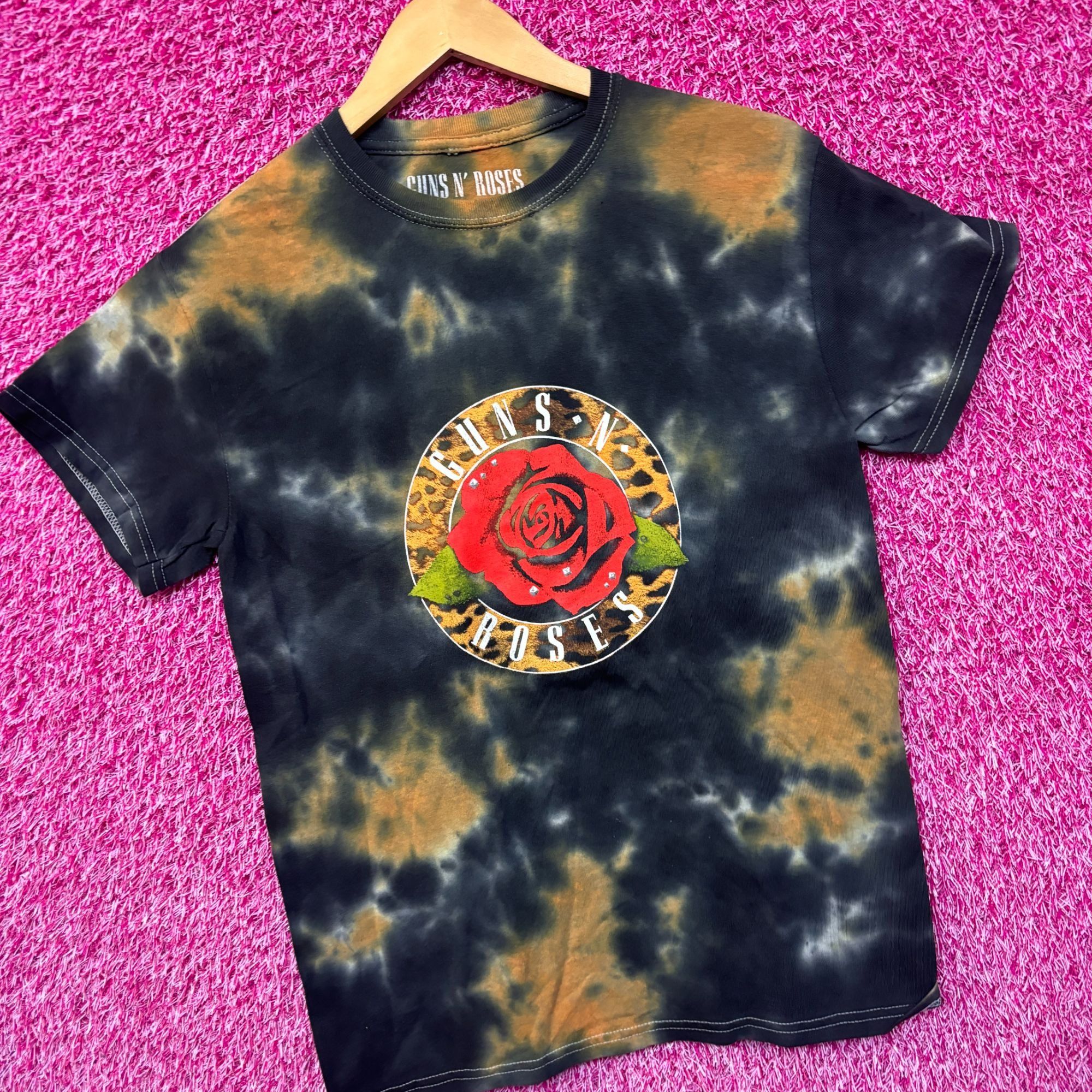 Guns N' Roses Guns N’ Roses Leopard Print Rose Band Logo Rock Tie Dye S Size US S / EU 44-46 / 1 - 3 Thumbnail