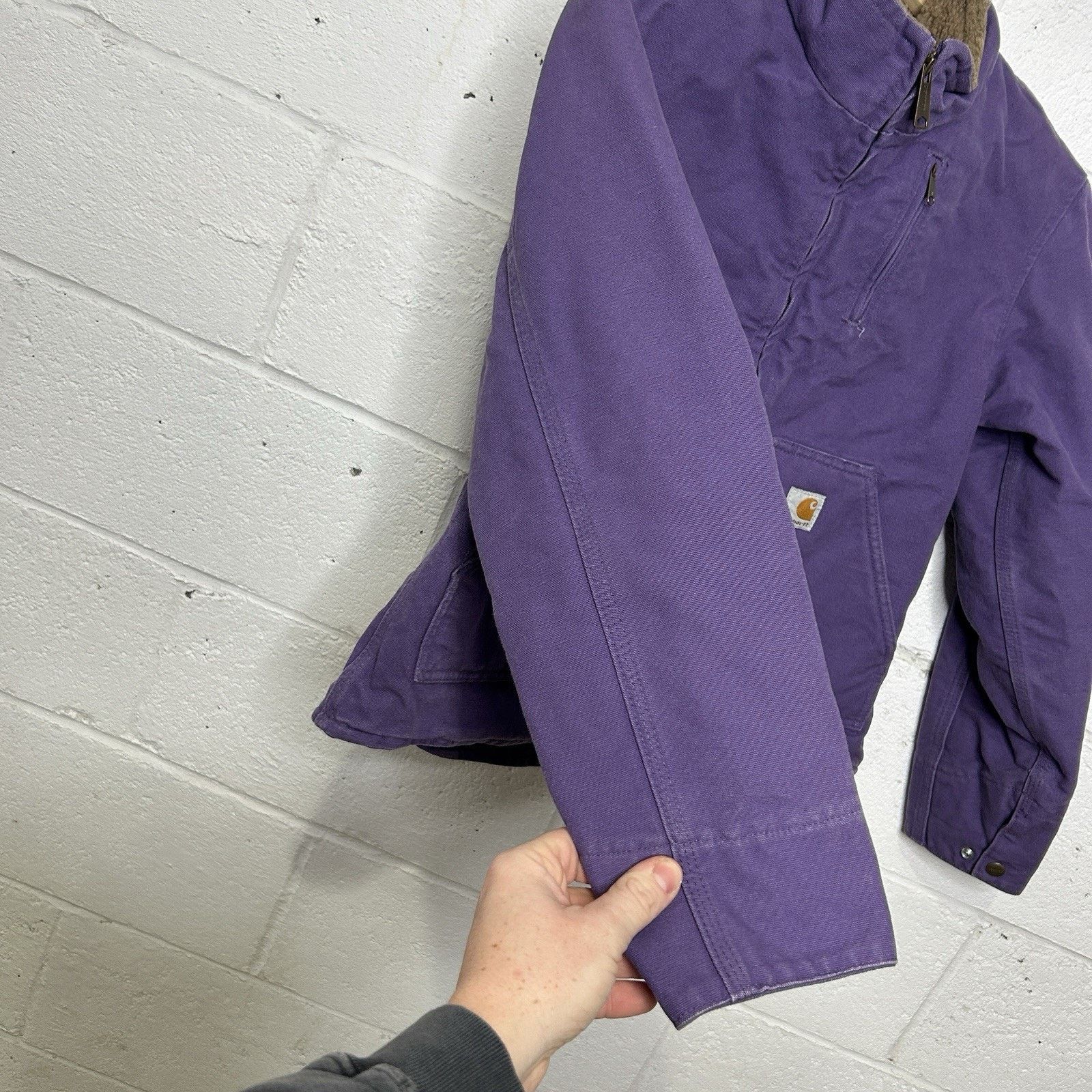 Carhartt Vintage Carhartt Sherpa-Lined Sierra Jacket “Grape” WJ022 Size S / US 4 / IT 40 - 9 Thumbnail