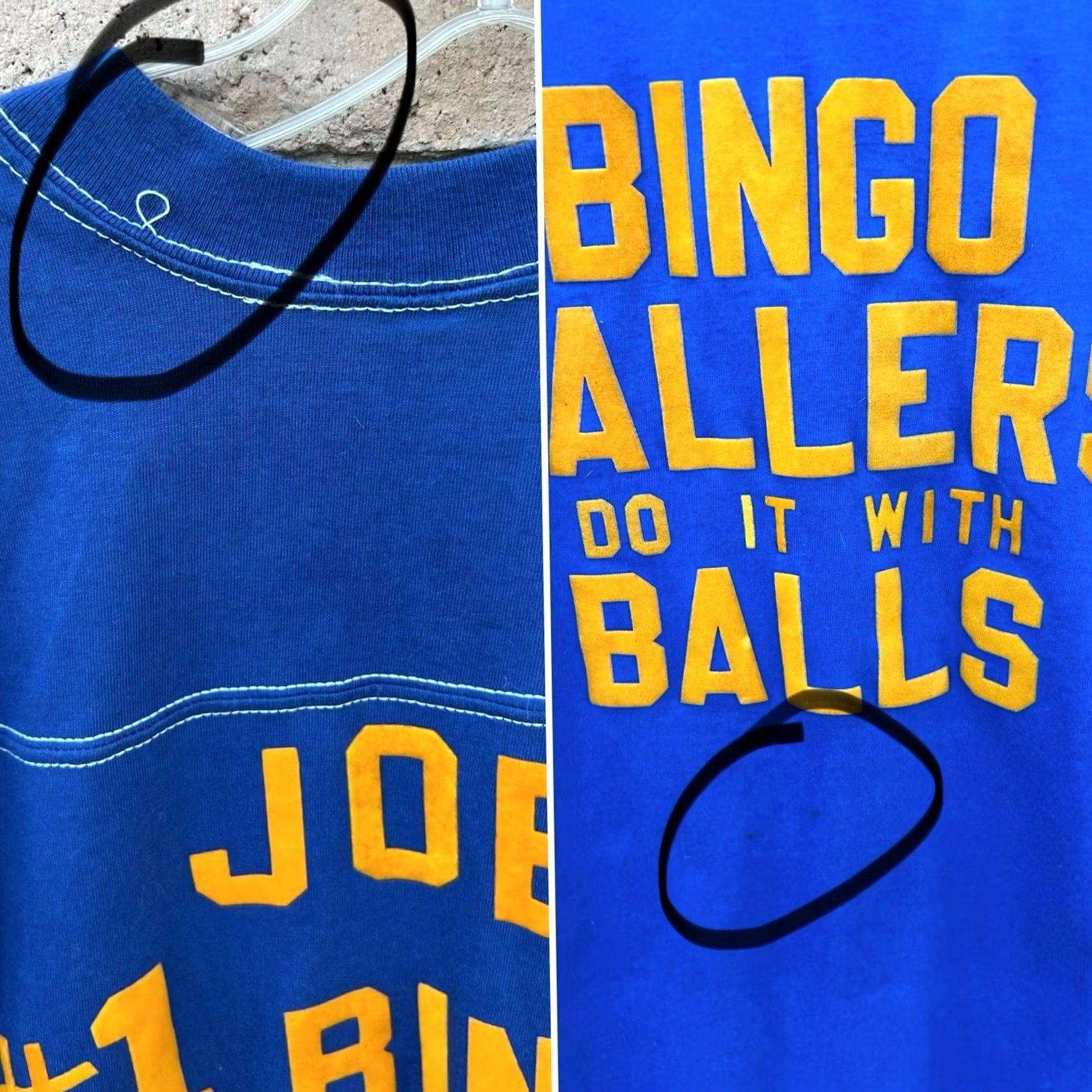 Vintage VINTAGE Bingo Callers Do It With Balls Shirt Joe #1 Bingo King Tee Blue 80s L Mens Player Shirt Size US L / EU 52-54 / 3 - 3 Thumbnail