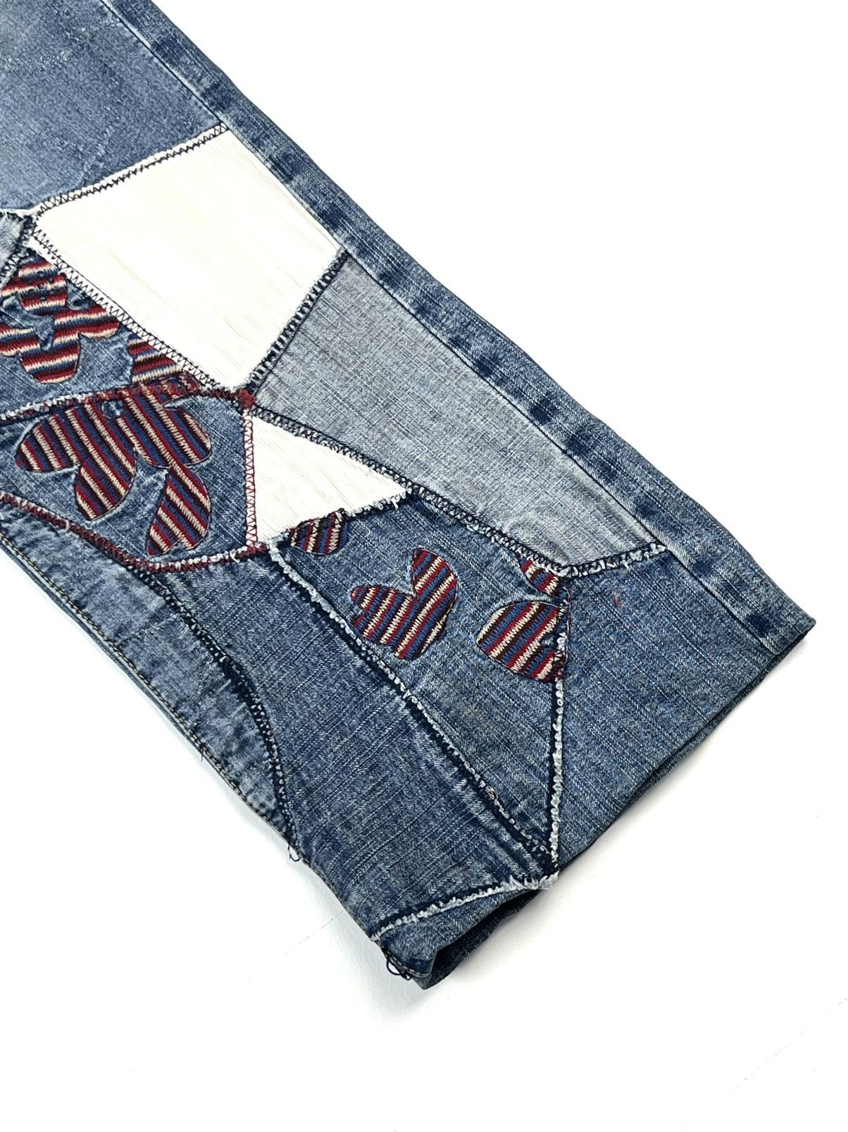 Pepe Jeans Pepe jeans 2000s y2k vintage patchwork jeans embroidered Size US 30 / EU 46 - 3 Thumbnail