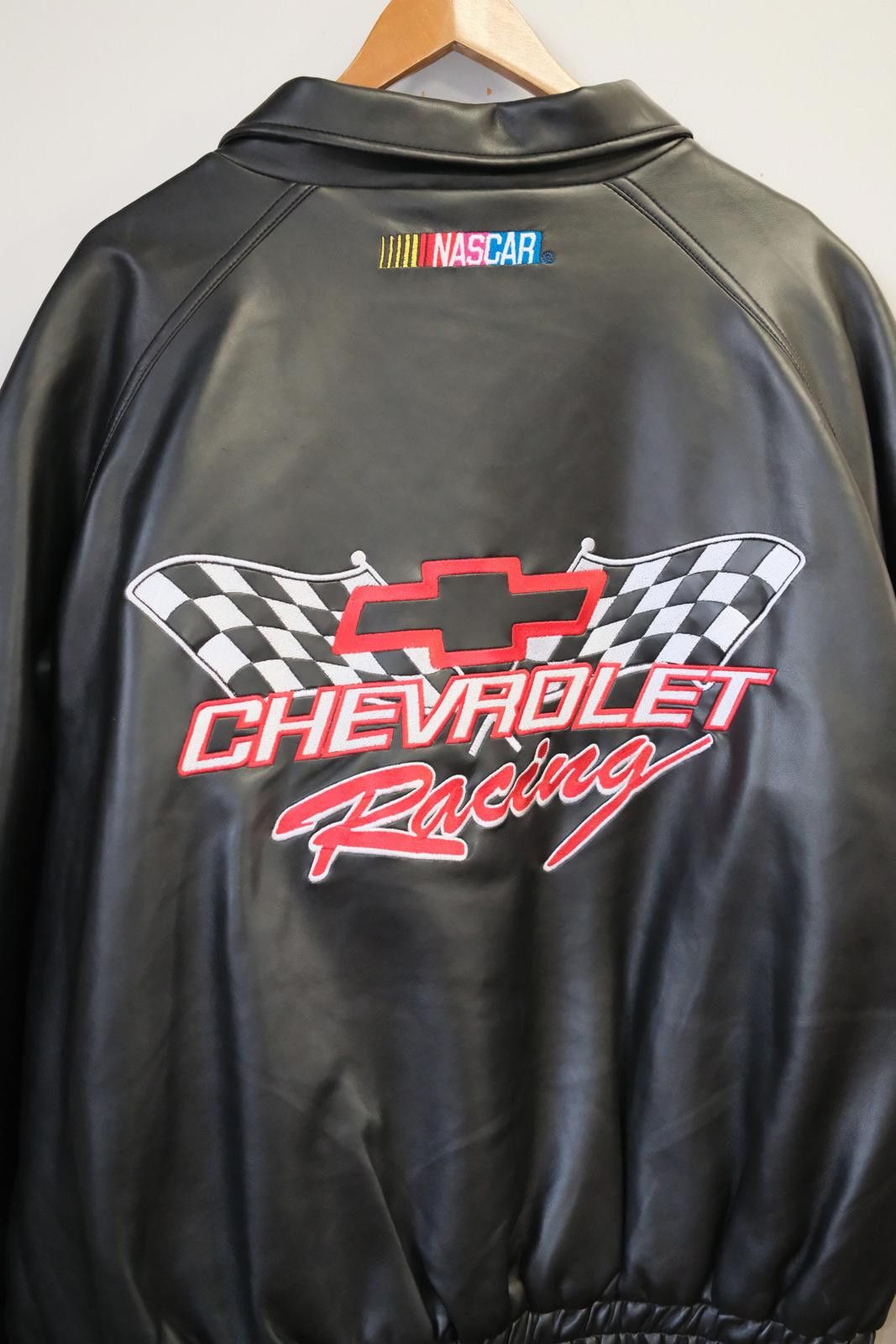 Vintage 00's Essex Chevrolet Leather Racing Jacket Size ONE SIZE - 4 Thumbnail