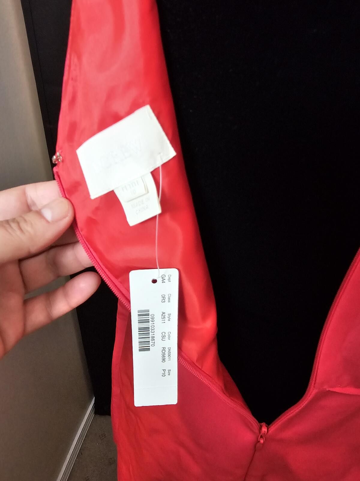 J.Crew NWT J Crew Dress Pink Womens Size 10P Cocktail with V-Neck Size L / US 10 / IT 46 - 7 Thumbnail