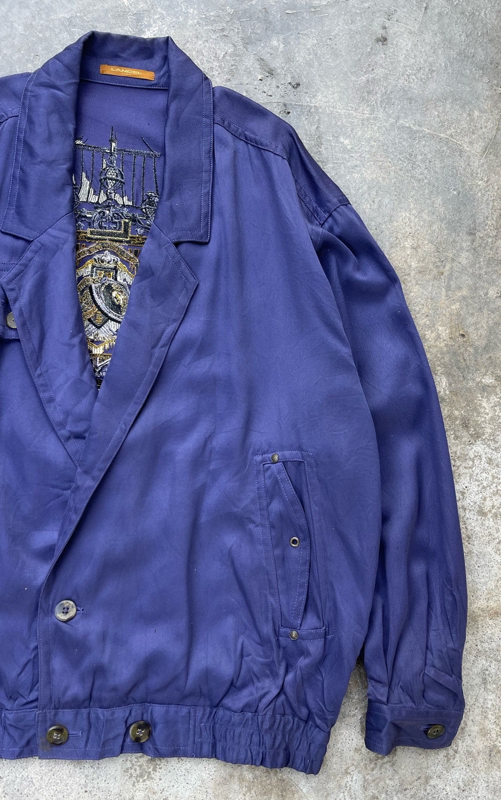 Lancel 🔥Vintage Lancel Paris Embroidered Logo Jacket Size US L / EU 52-54 / 3 - 6 Thumbnail