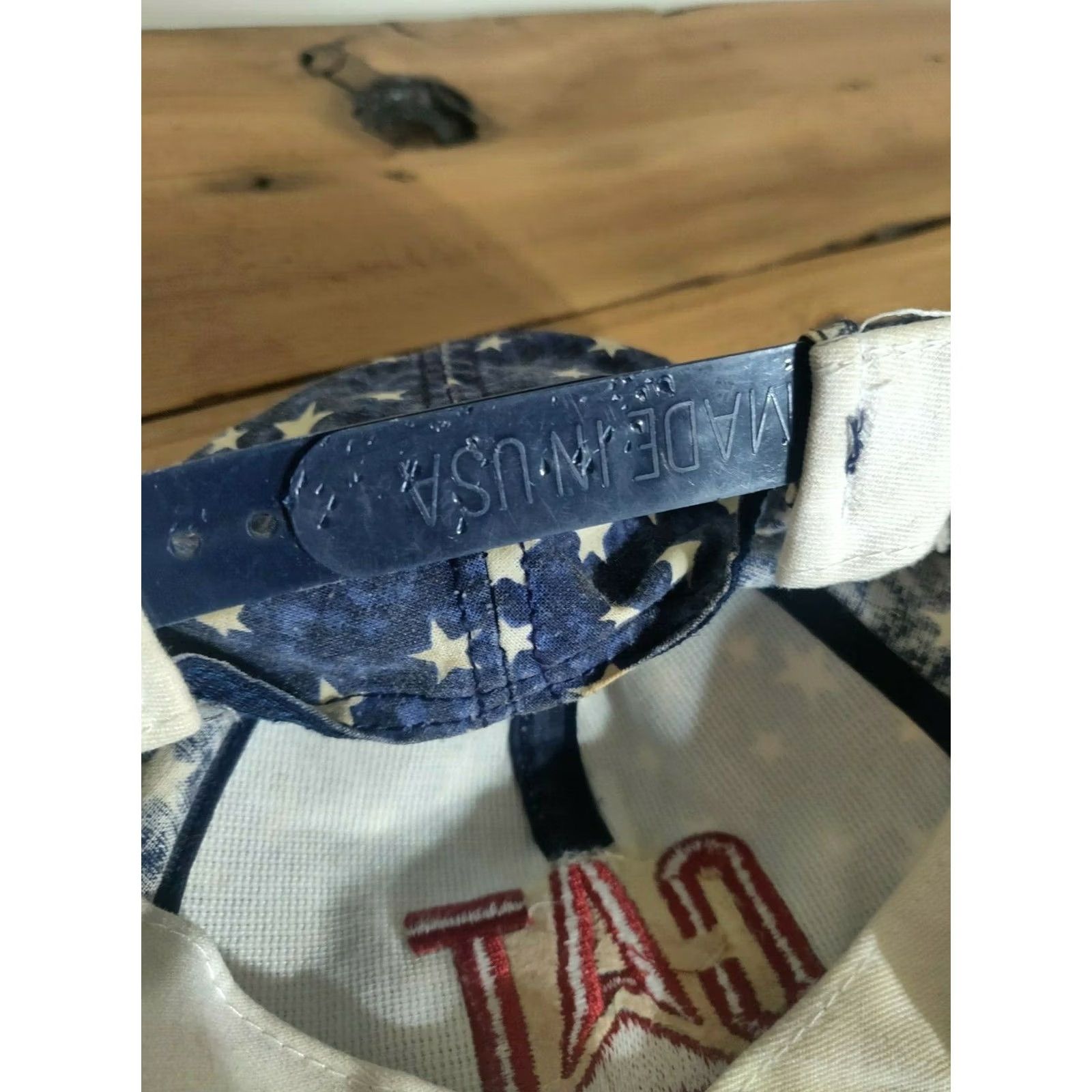 Vintage Vintage CAT Caterpillar Snapback Farm Hat Cap - USA Flag American Design Size ONE SIZE - 4 Thumbnail