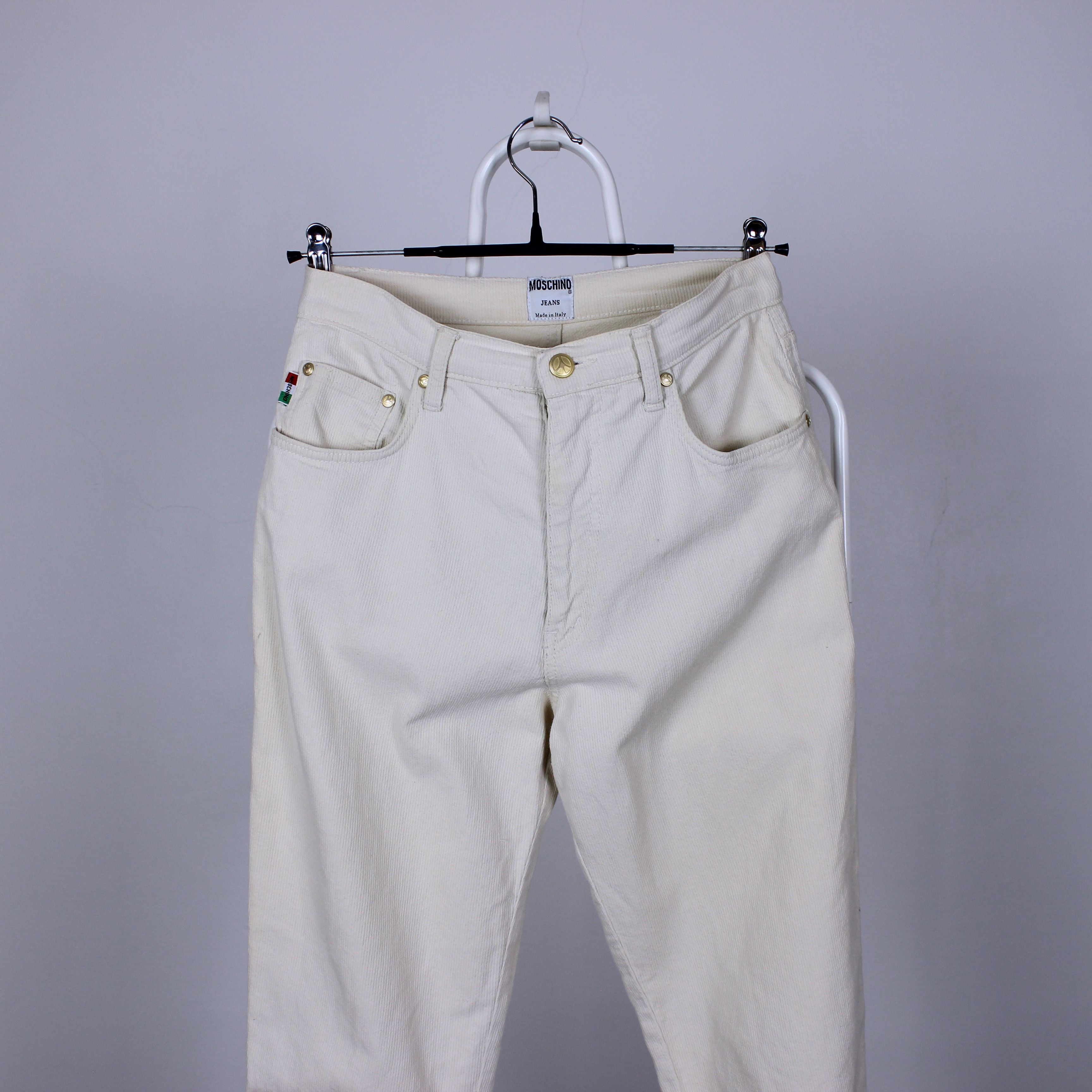 Moschino Moschino velvet pants women 30 beige Size 30" / US 8 / IT 44 - 7 Thumbnail