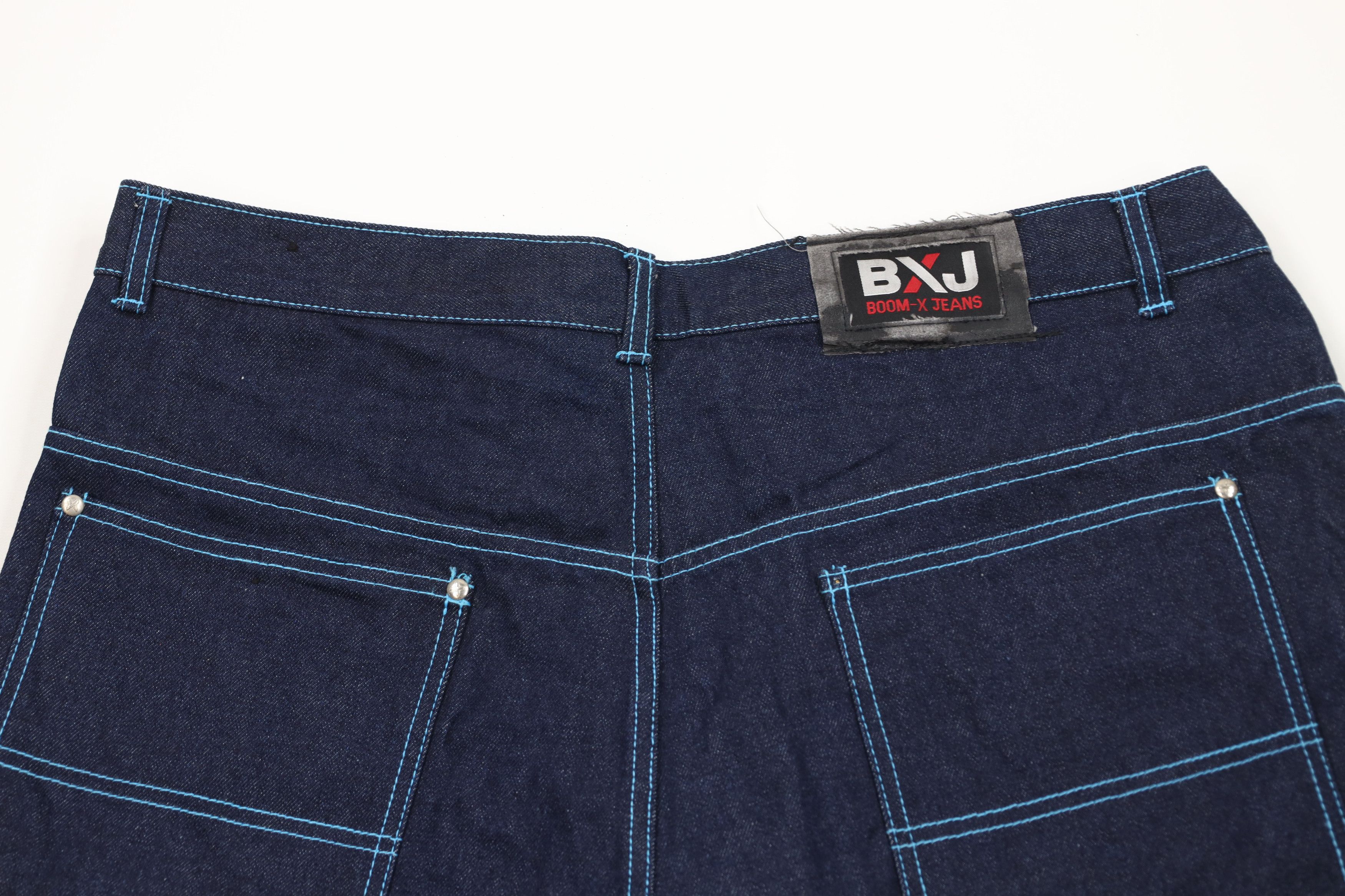 Vintage Vintage 90s Y2K Streetwear Baggy Fit Denim Cargo Shorts Blue Size US 40 / EU 56 - 10 Thumbnail