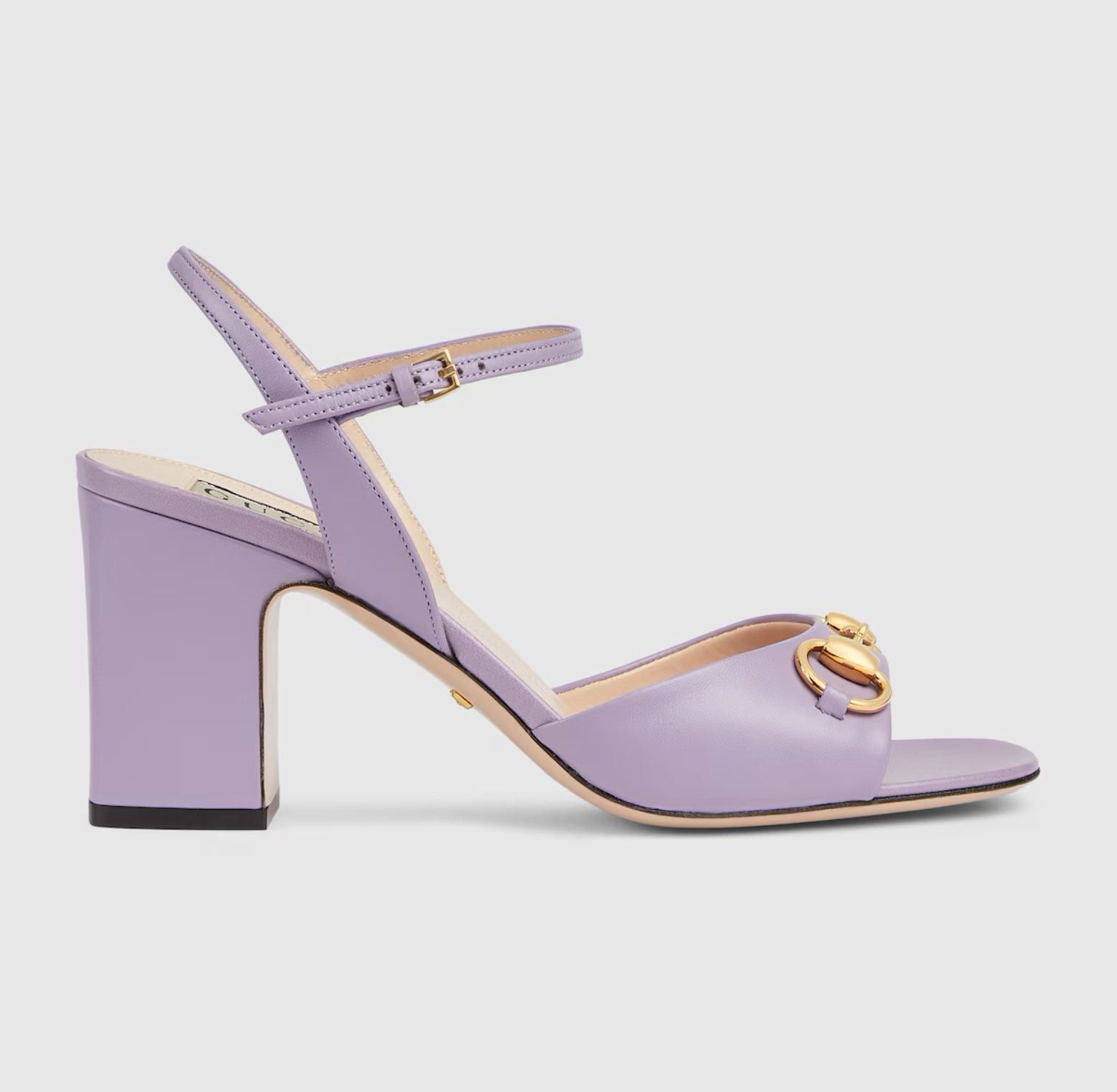 Gucci Horsebit Mide Heel Sandals SIZE 39.5