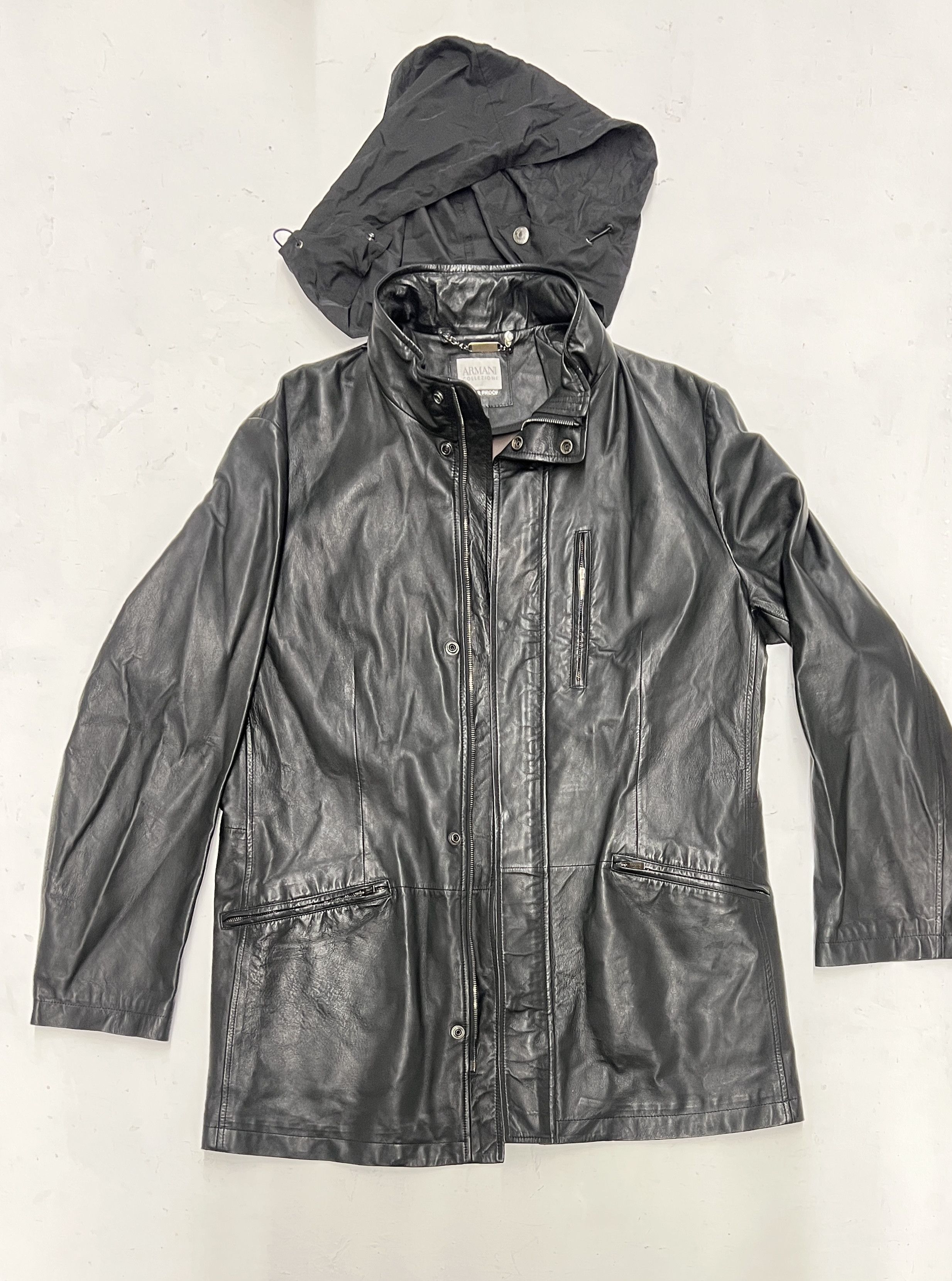 Armani Collezioni Armani Collezioni Lambskin Leather Size US S / EU 44-46 / 1 - 1 Thumbnail