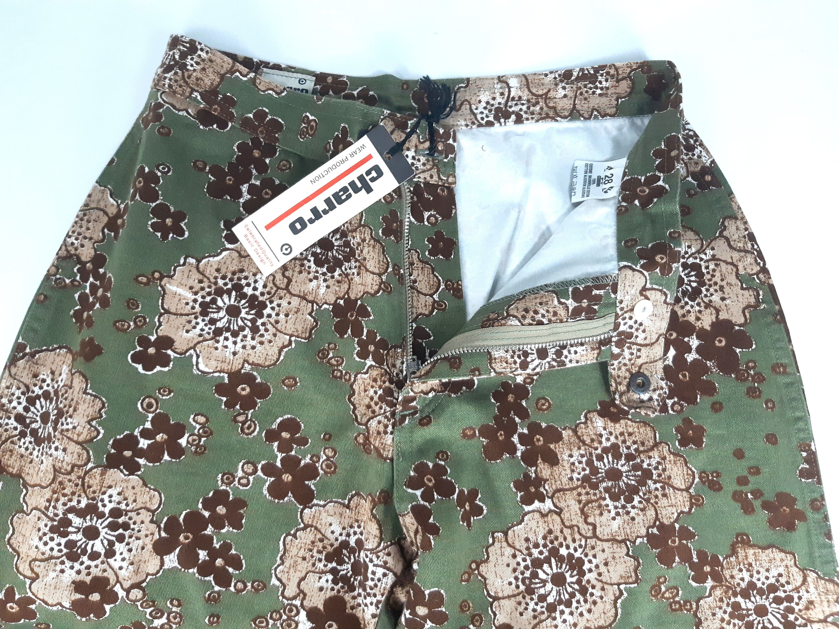 Other Vintage 90s CHARRO floral pants Italy size 28 NWT Size 28" / US 6 / IT 42 - 5 Thumbnail