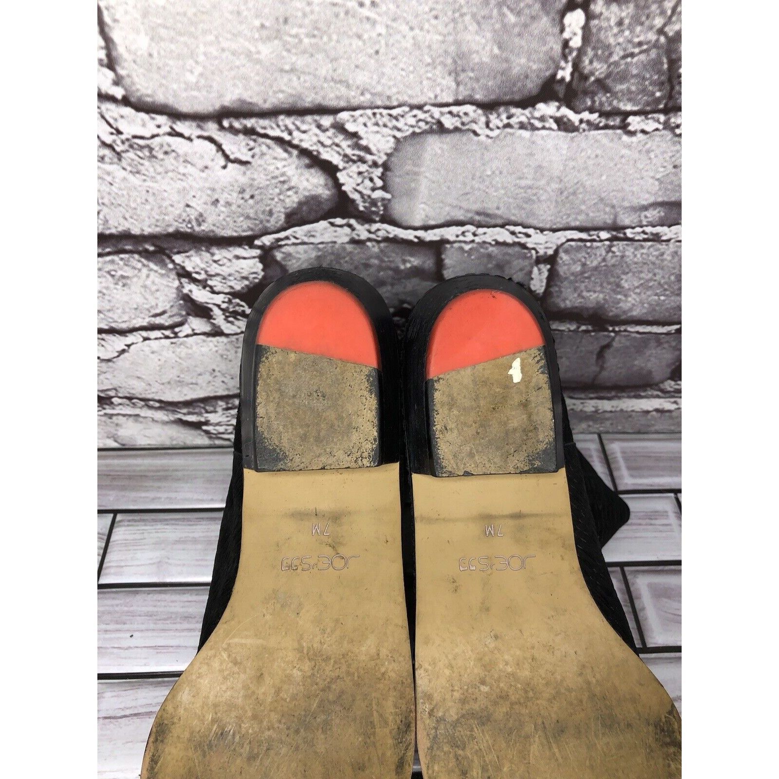 Joe's Joe's Black Suede Leather Western Casual Pull On Heel Boots Size US 7 / IT 37 - 7 Thumbnail