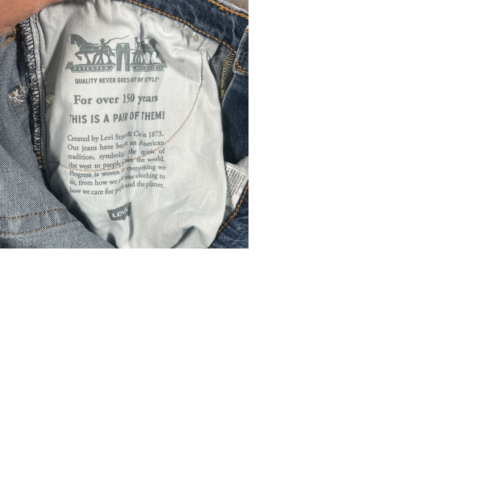 Levi's Levi's Jeans 505 Blue Mens 32x32 Straight 5-Pocket Denim Size US 32 / EU 48 - 9 Thumbnail