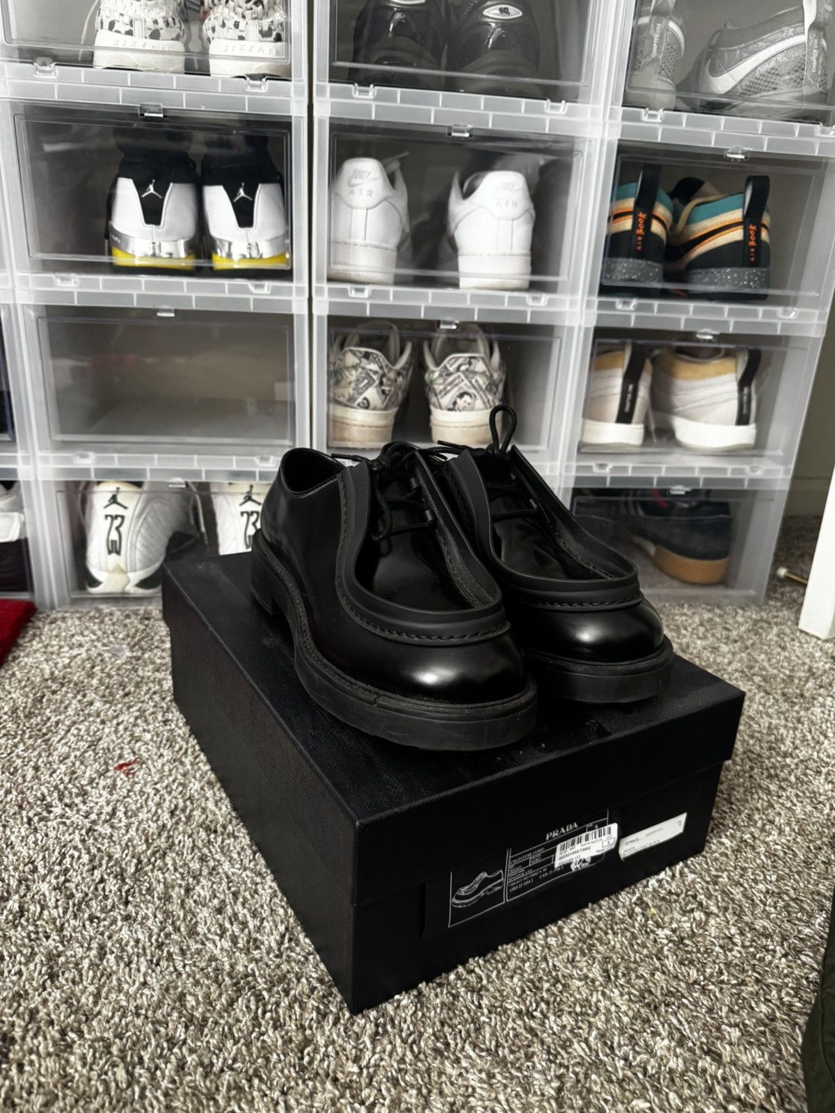 Prada Prada oblique lace up shoe Size US 10 / EU 43 - 1 Thumbnail