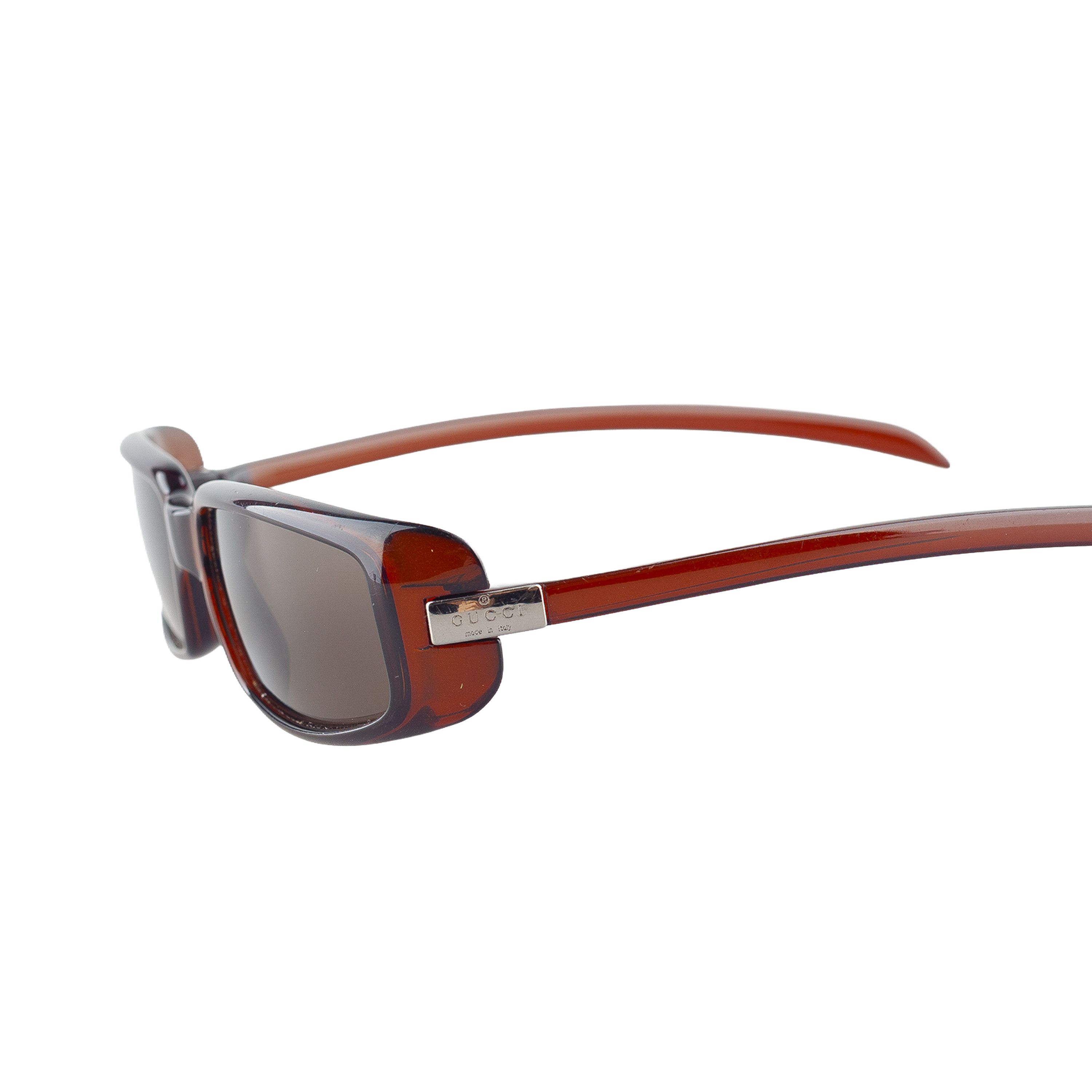 Gucci Gucci GG 1188 Brown Rectangle Vintage Sunglasses Size ONE SIZE - 5 Thumbnail