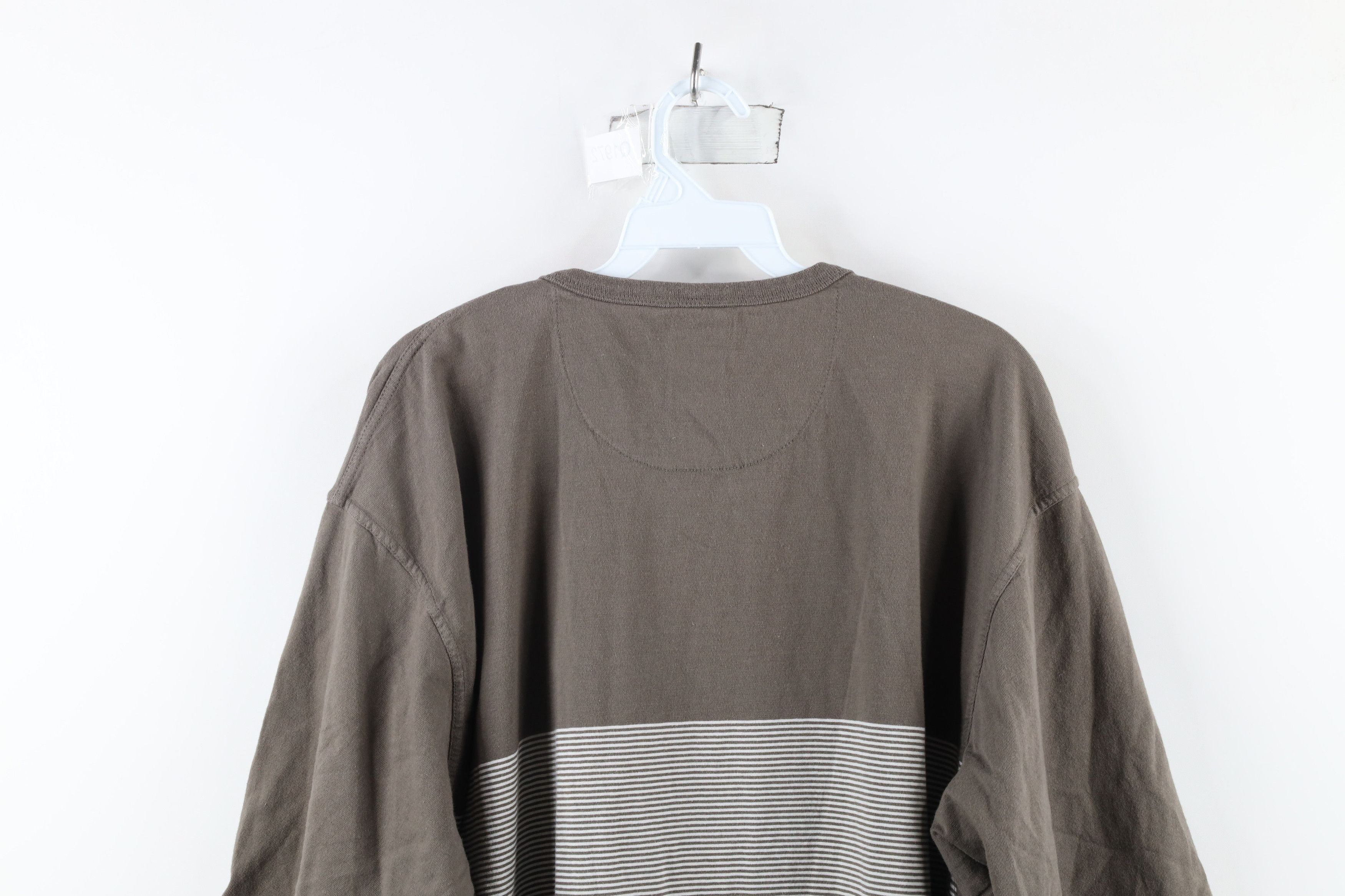 Nike × Vintage Vintage 90s Nike Golf Scott Mini Swoosh Striped T-Shirt Size US XL / EU 56 / 4 - 9 Thumbnail