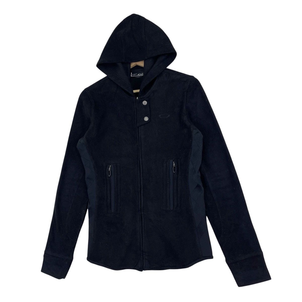 Oakley × Vintage Oakley Black Hoodie Fleece Jacket Size M / US 6-8 / IT 42-44 - 4 Thumbnail
