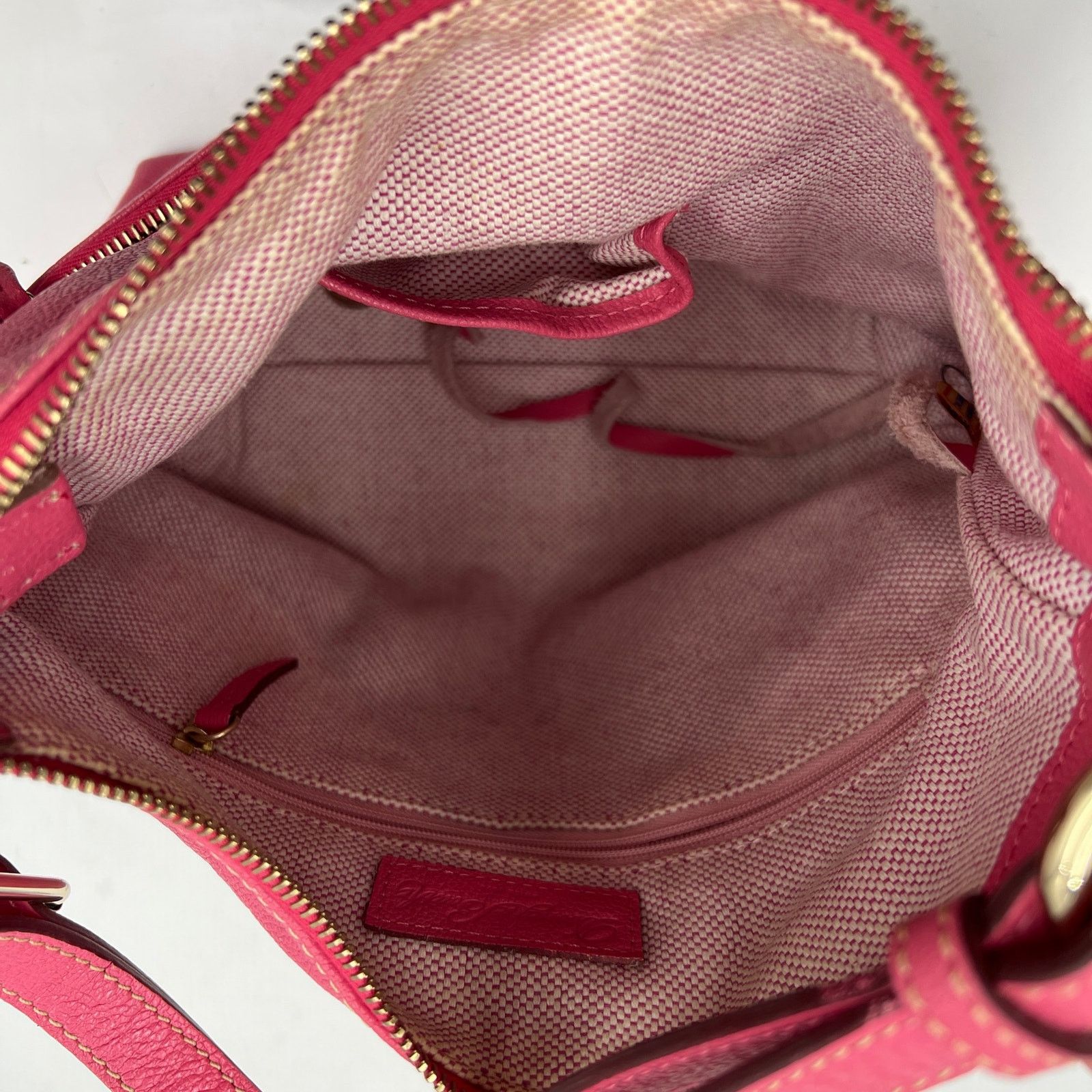 Dooney & Bourke Dooney and Bourke Dillen Zipper Pocket Small Hobo Bag Pink Size ONE SIZE - 4 Thumbnail