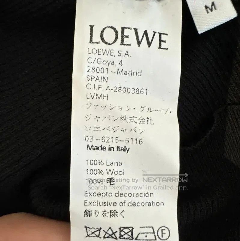 Loewe Loewe Black Wool Long Sleeve Knit Top . Size M / US 6-8 / IT 42-44 - 4 Thumbnail