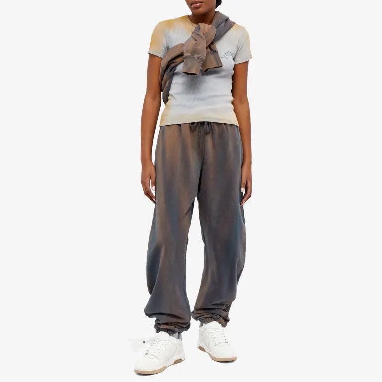Off-White o1mle0425 Laundry Twisted Sweatpants in Brown Size 26" / US 2 / IT 38 - 4 Thumbnail