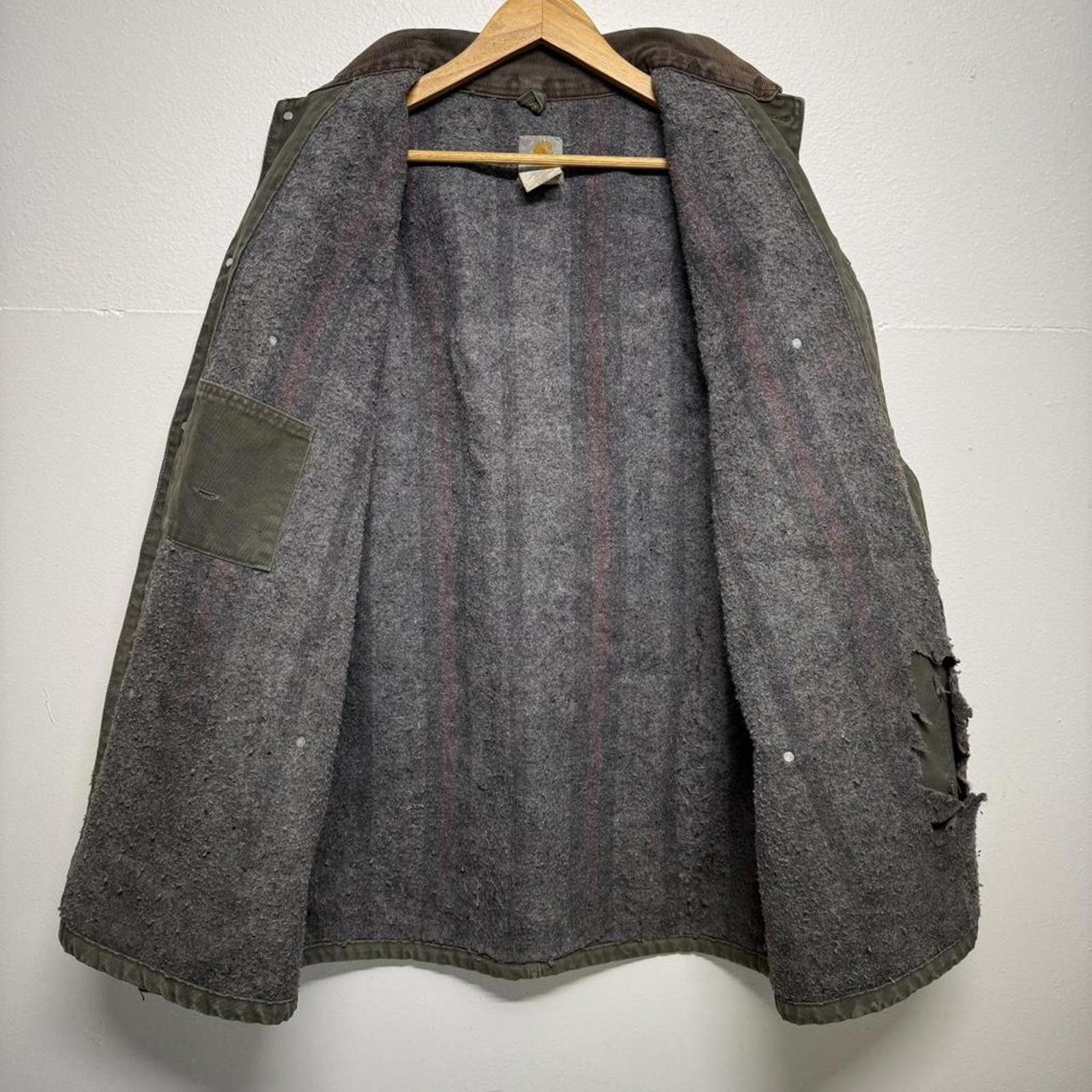 Carhartt 2000s Carhartt blanket lined jacket in moss XL Tall Size US XL / EU 56 / 4 - 3 Thumbnail