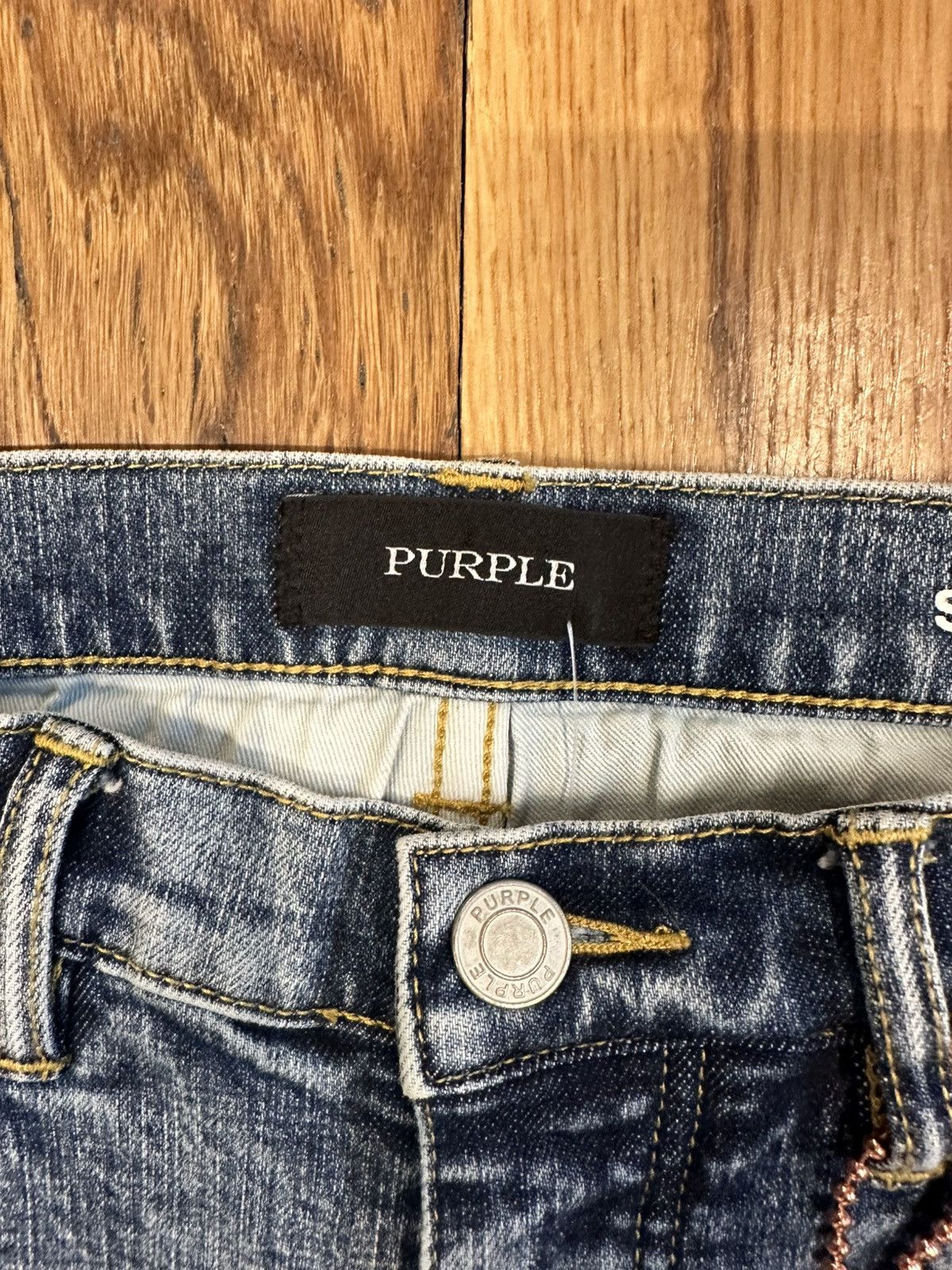 Purple Brand Purple Brand Plain Acid Blue Denim Jeans Size 28 Size US 28 / EU 44 - 3 Thumbnail