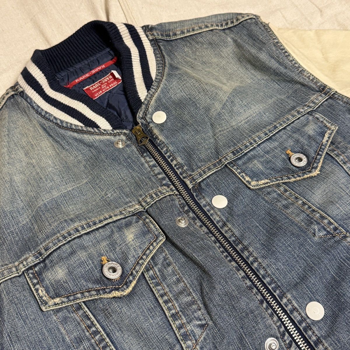 Other [RA-RE] 90’s Denim/Varsity Style Jacket Size US L / EU 52-54 / 3 - 5 Thumbnail