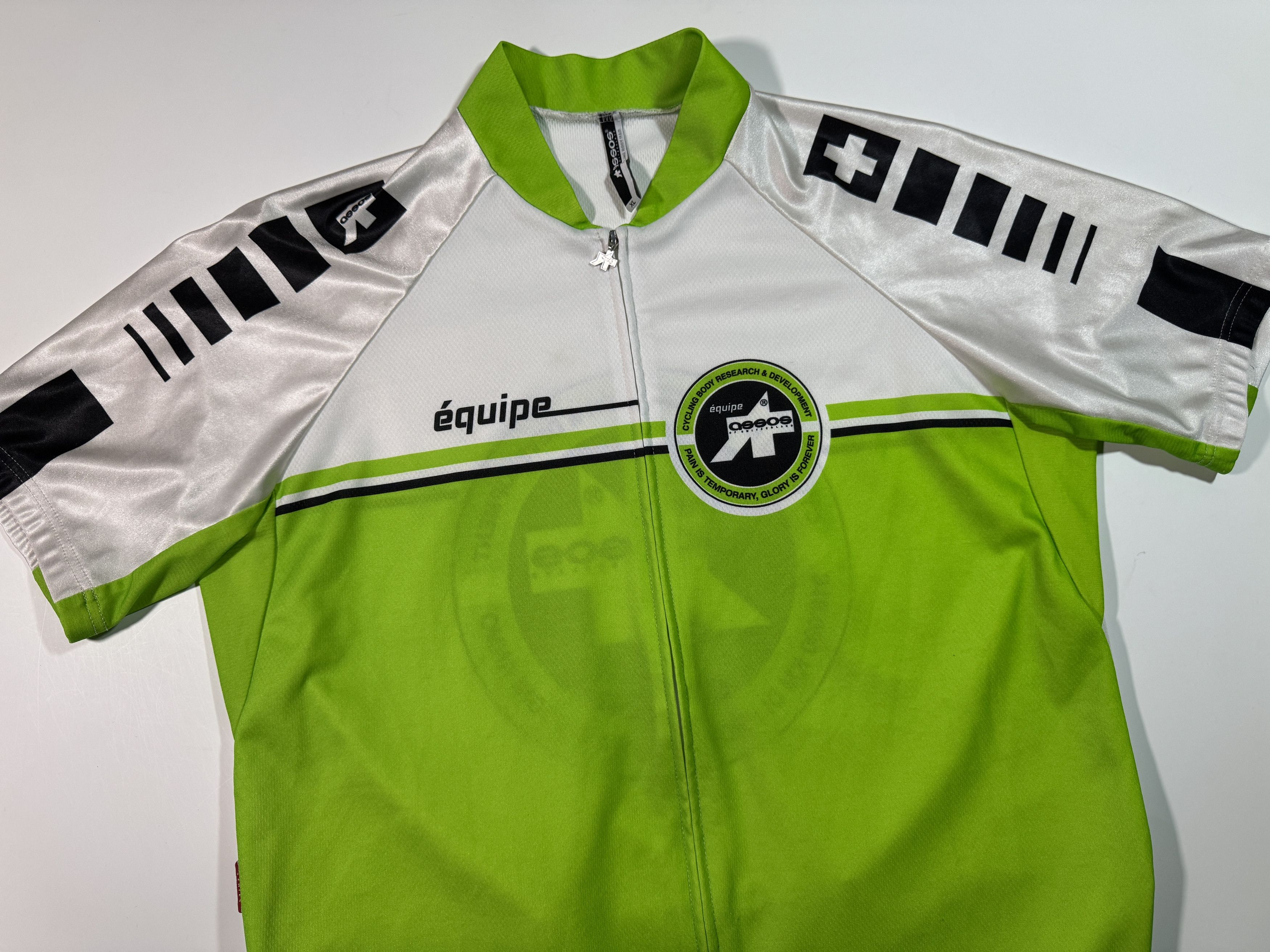 Bicycle Assos Equipe Cycling Jersey Bicycle Full Zip Green XL Size US XL / EU 56 / 4 - 3 Thumbnail