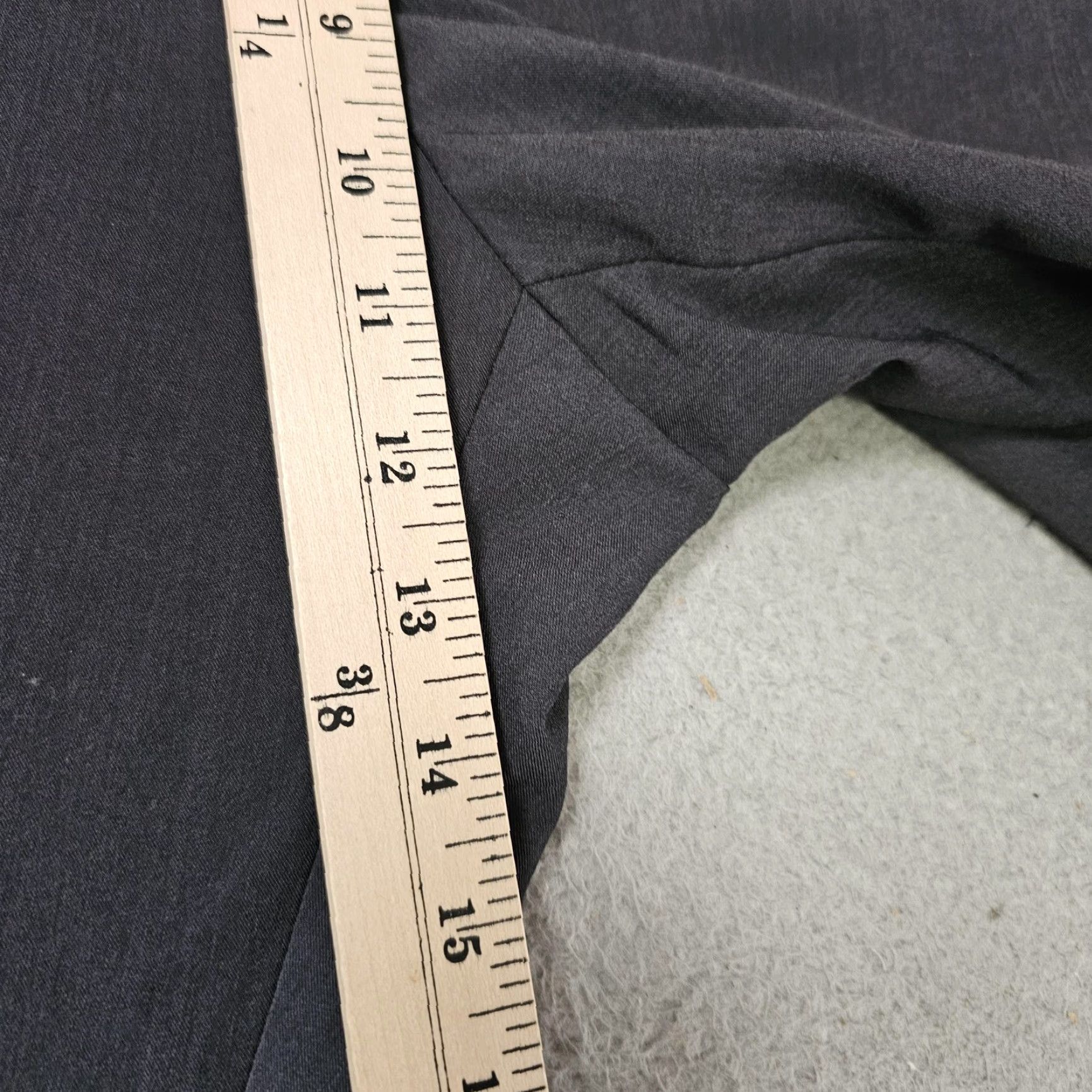 Vintage Ballin Dress Pants Mens 38x31 Gray Comfort-EZE Flat Front Straight Office Size US 38 / EU 54 - 3 Thumbnail