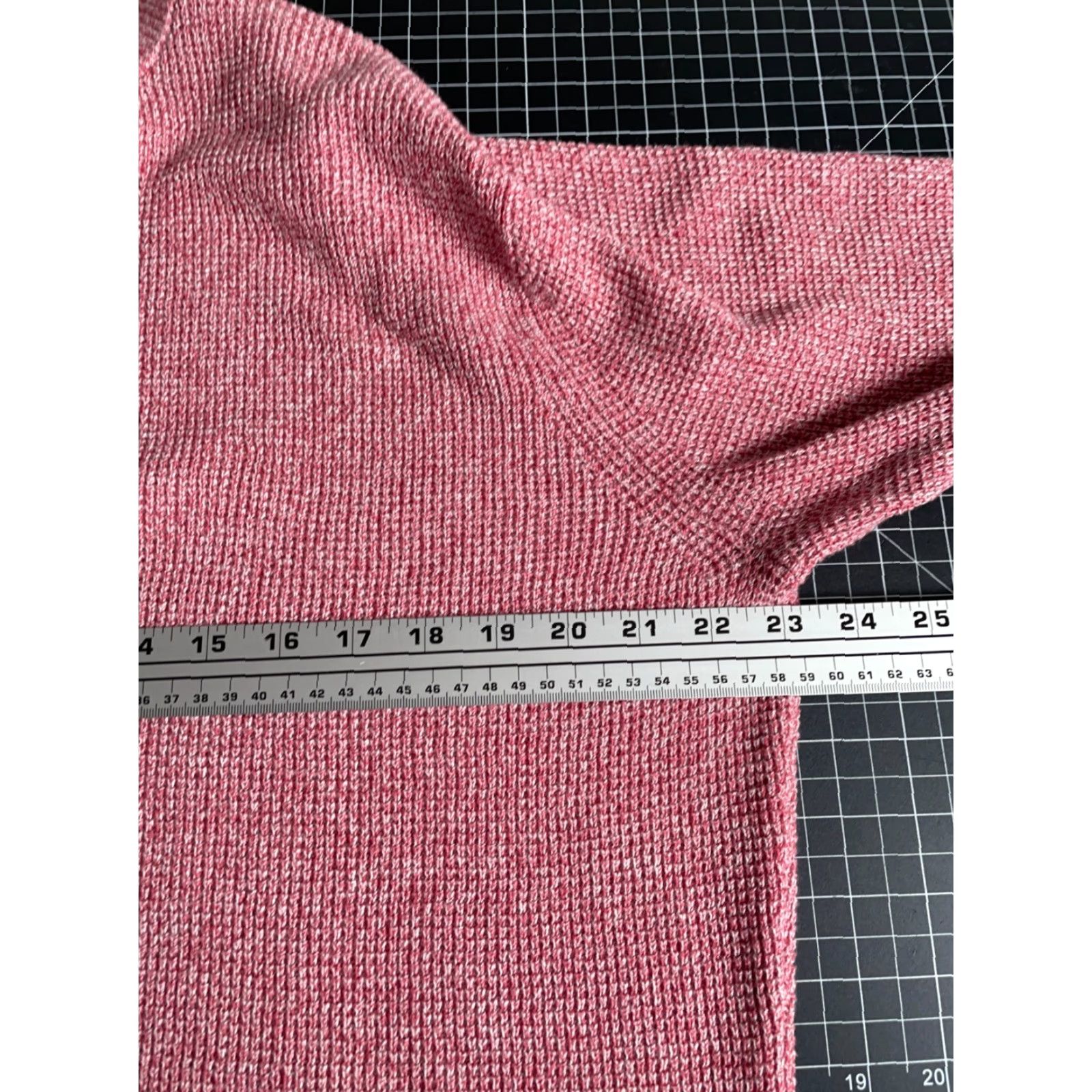Peter Millar Peter Millar Sweater Men's Large Marled Red 1/4 Zip Pima Cotton Merino Wool Size US L / EU 52-54 / 3 - 5 Thumbnail