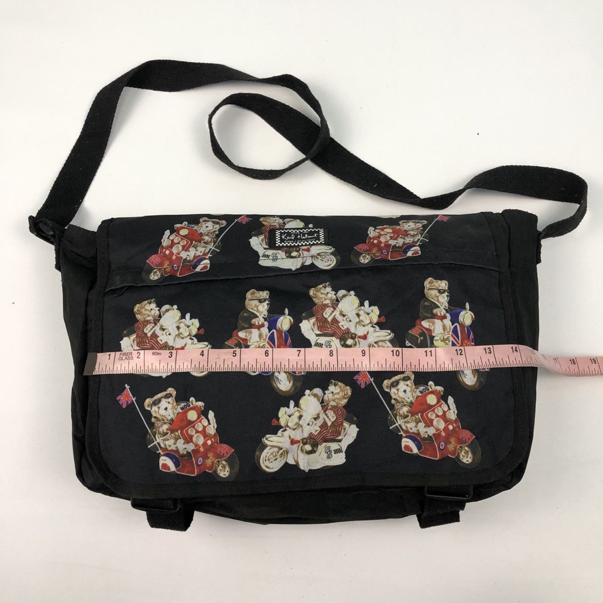 Karl Helmut KARL HELMUT BEAR PRINTED MESSENGER CROSSBODY BAG Size ONE SIZE - 8 Thumbnail