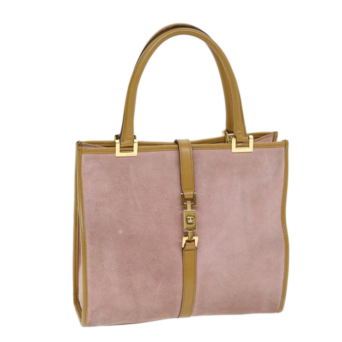 Gucci Jackie Pink Suede Handbag (Pre-Owned) Size ONE SIZE - 1 Thumbnail