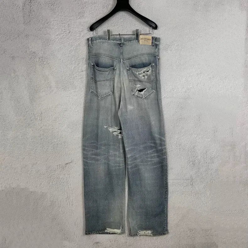Balenciaga Balenciaga 3D Printing Ruins Digital Printing Cotton Pants Size US 26 / EU 42 - 2 Thumbnail