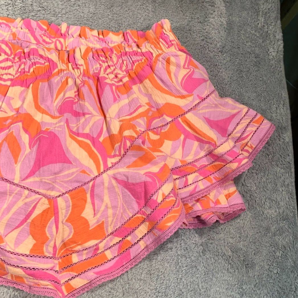 Vintage Aerie Skort Women XL Regular Athletic Pink Orange Ruffled Skort Size ONE SIZE - 5 Thumbnail