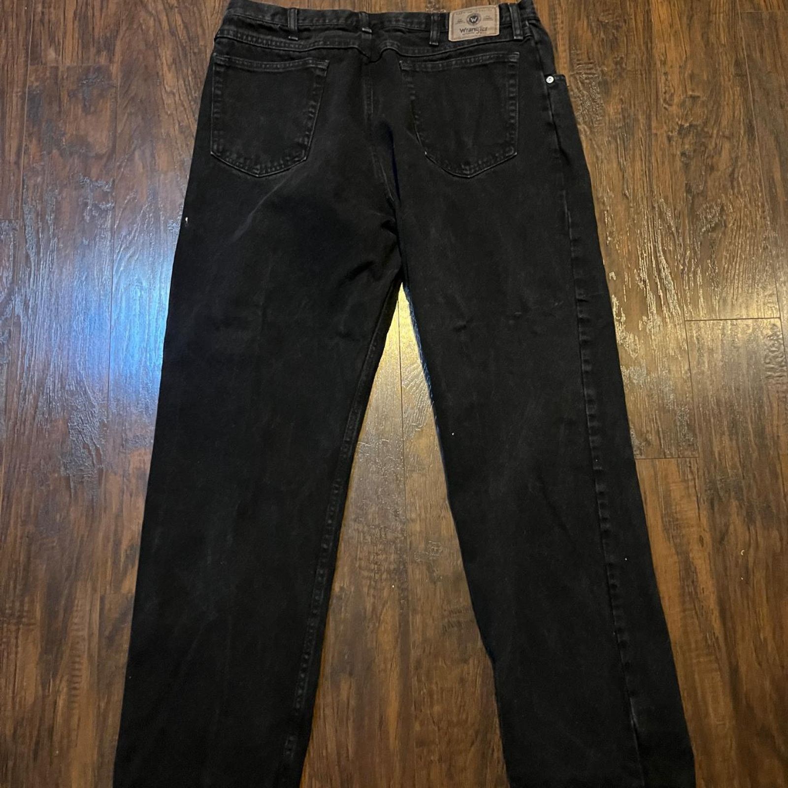 Wrangler Black straight leg wrangler jeans Size US 38 / EU 54 - 3 Thumbnail