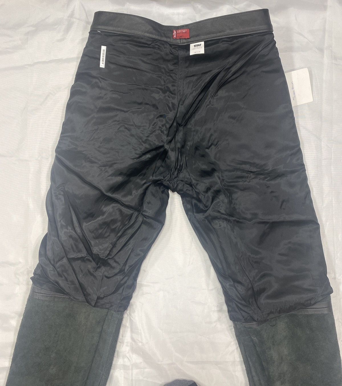 Genuine Leather × Levi's × Vintage Rare VTG Levis Lot 53 Leather Pants Limited Roswell Edition Size US 36 / EU 52 - 11 Thumbnail
